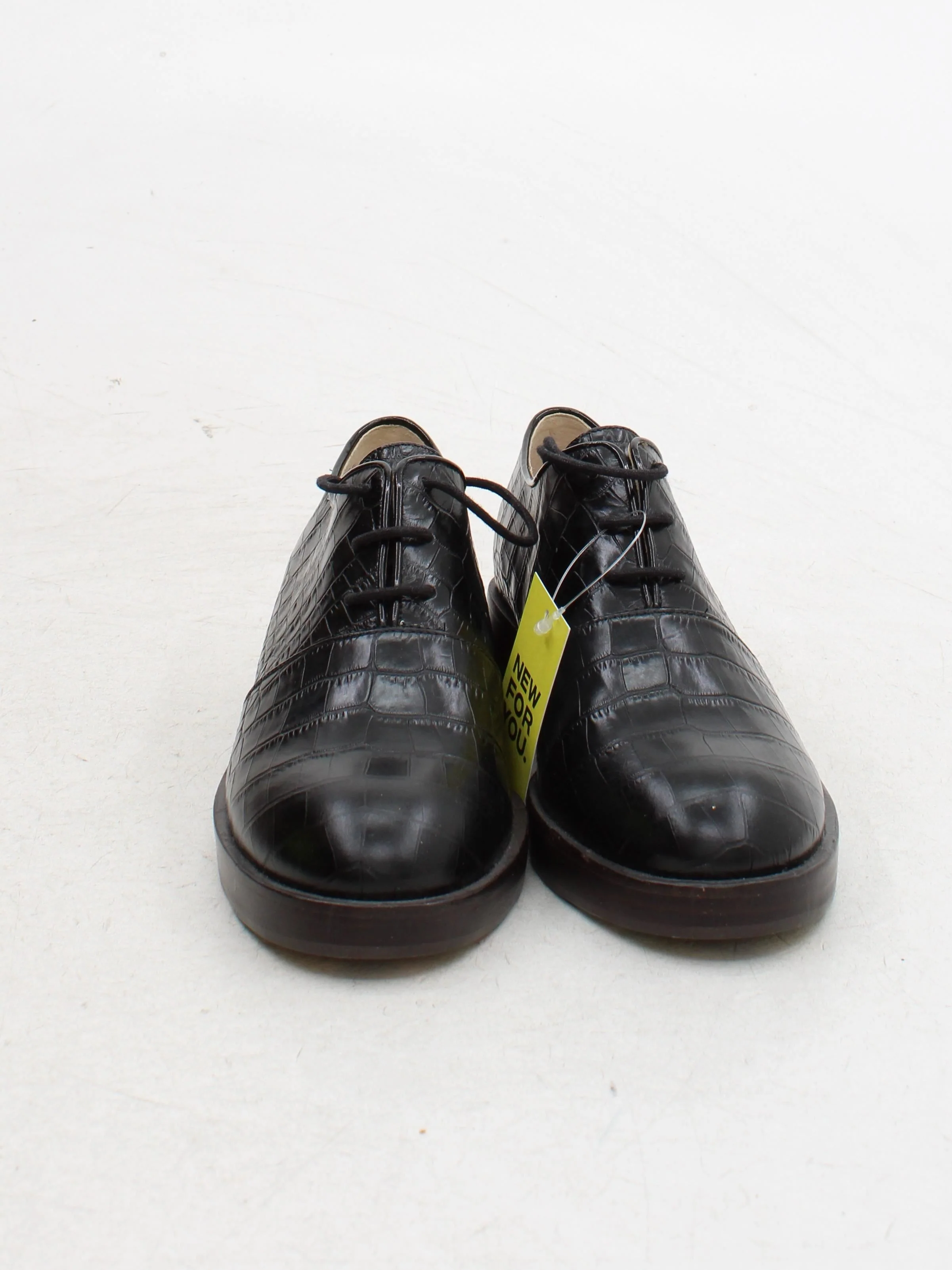 Clarks Men's Formal Shoes UK 5 Black Animal Print 100% Leather Brogue - Image 2