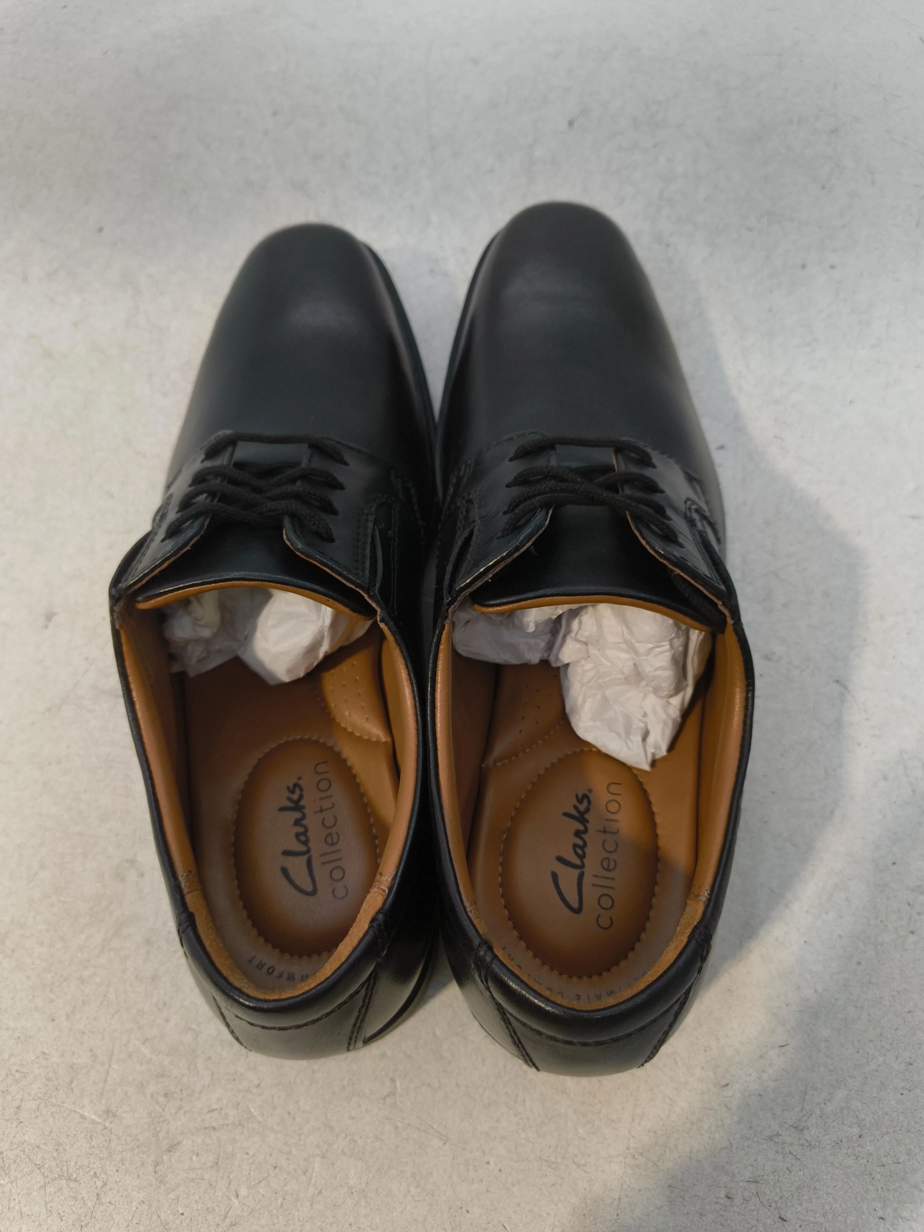 Clarks Men's Formal Shoes UK 7 Black Leather with Faux Leather Brogue - Image 6
