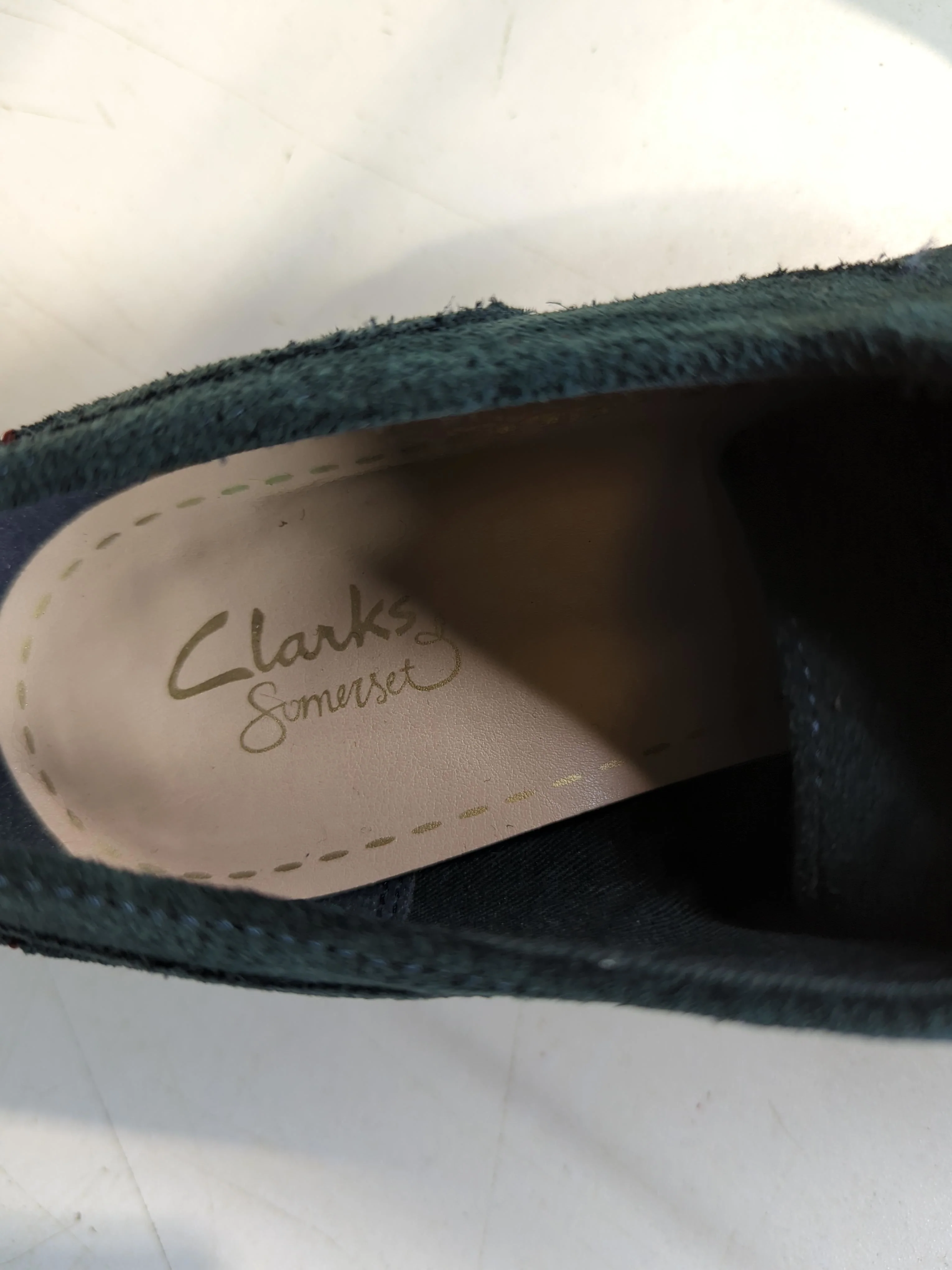 Clarks Men's Formal Shoes UK 7 Green 100% Suede Brogue - Image 9
