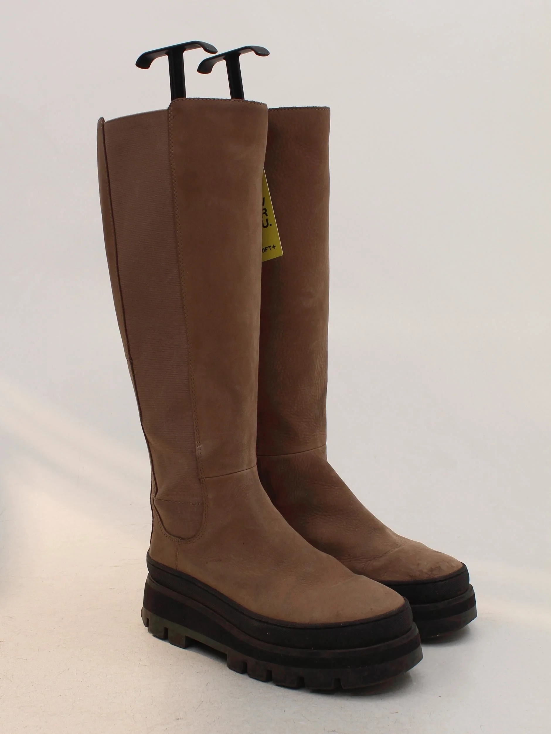 Clarks Women's Boots UK 4 Tan 100% Suede Platform - Image 4