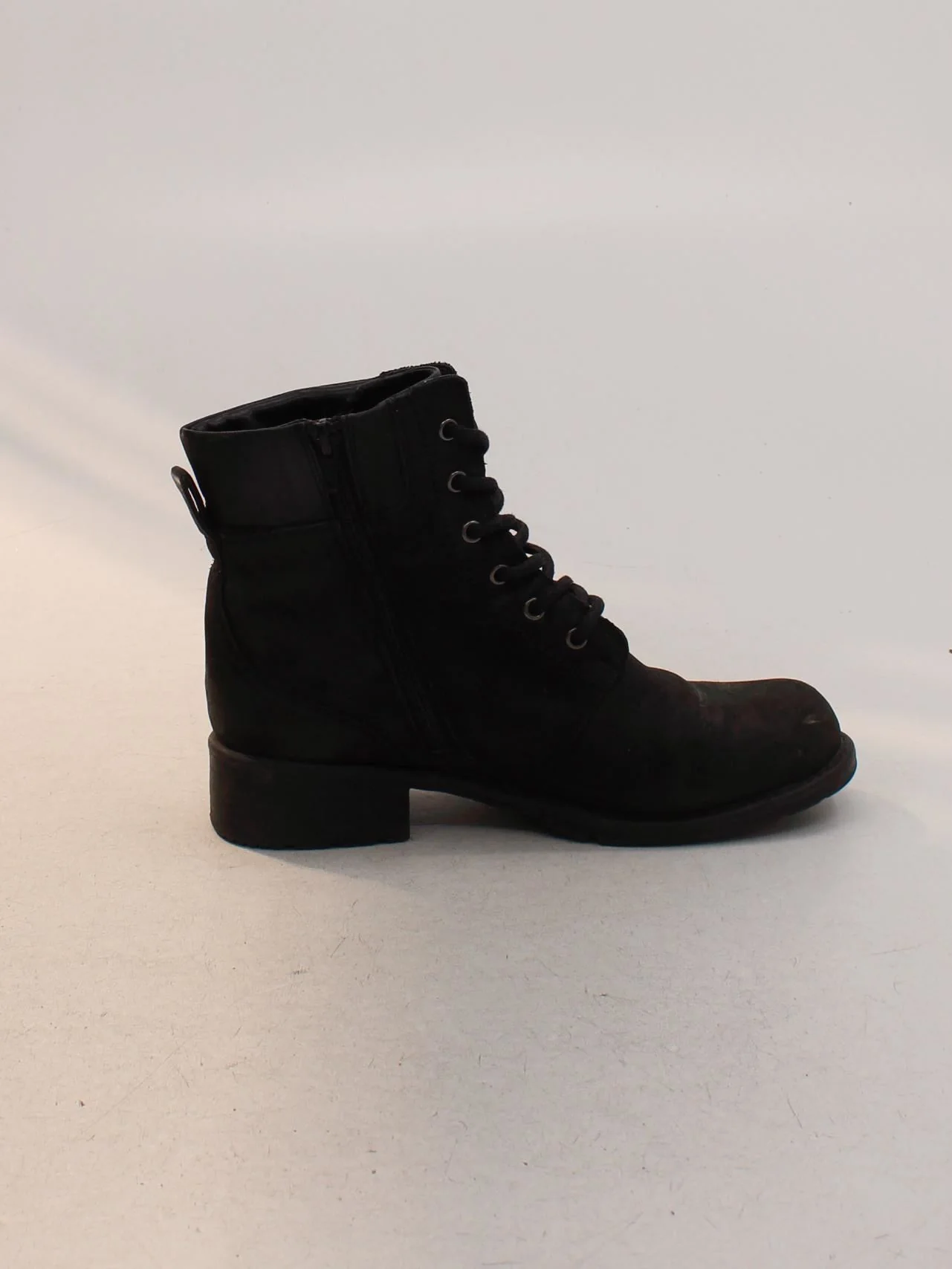 Clarks Women's Boots UK 6 Black 100% Suede Combat - Image 5