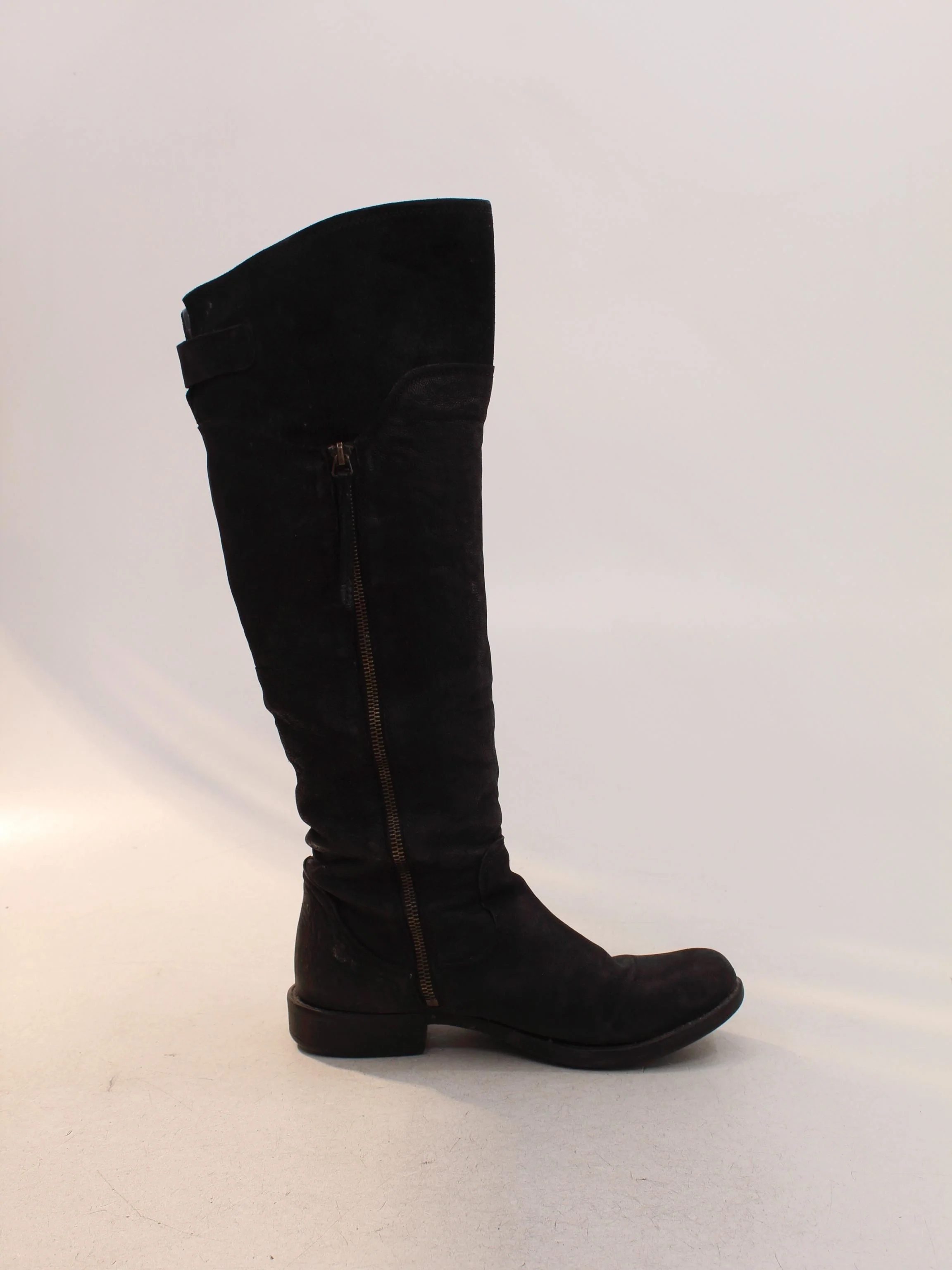 Clarks Women's Boots UK 6 Black Suede with Leather Riding Boot - Image 5
