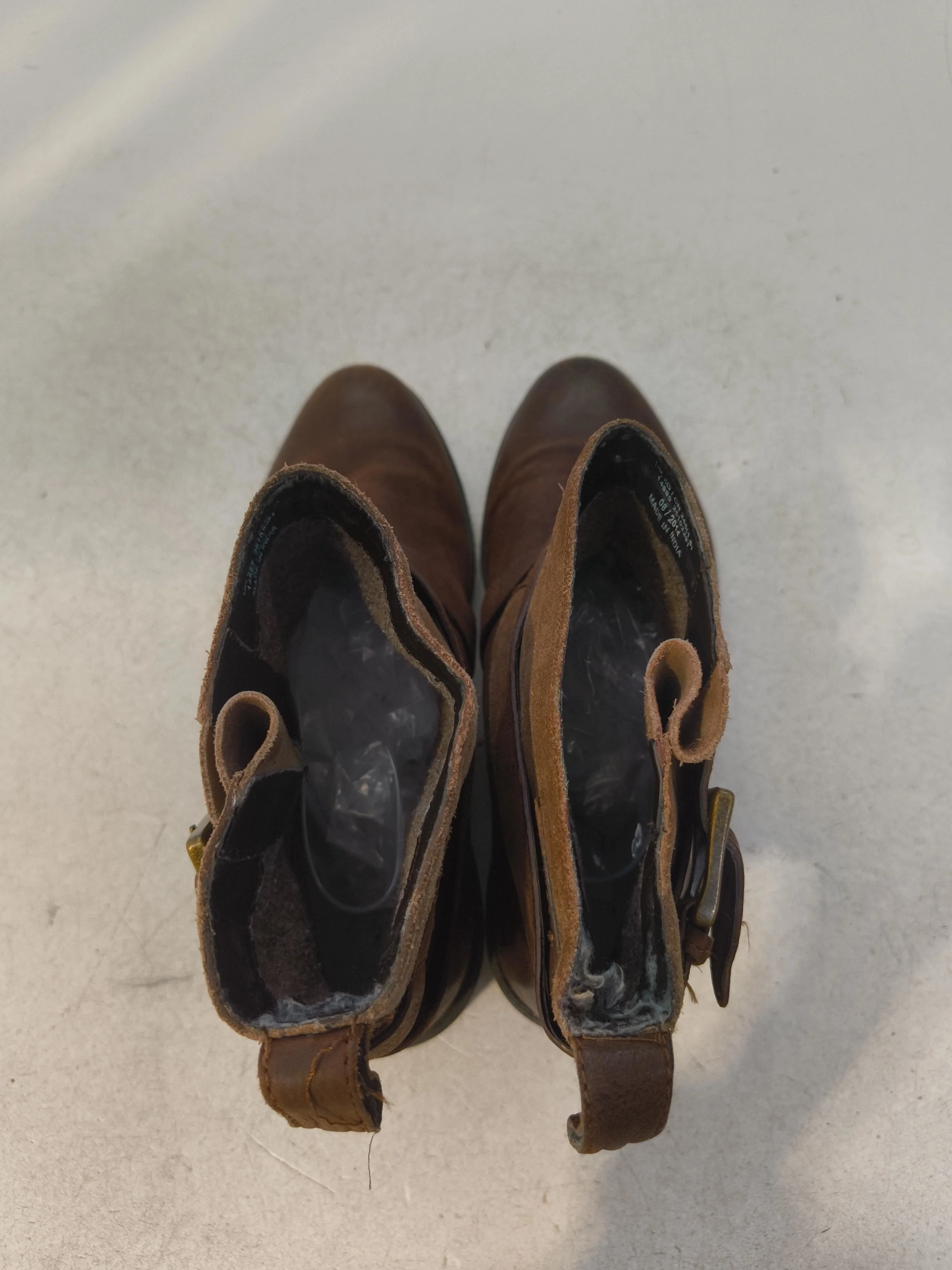 Clarks Women's Boots UK 6 Brown Leather with Suede Combat - Image 6
