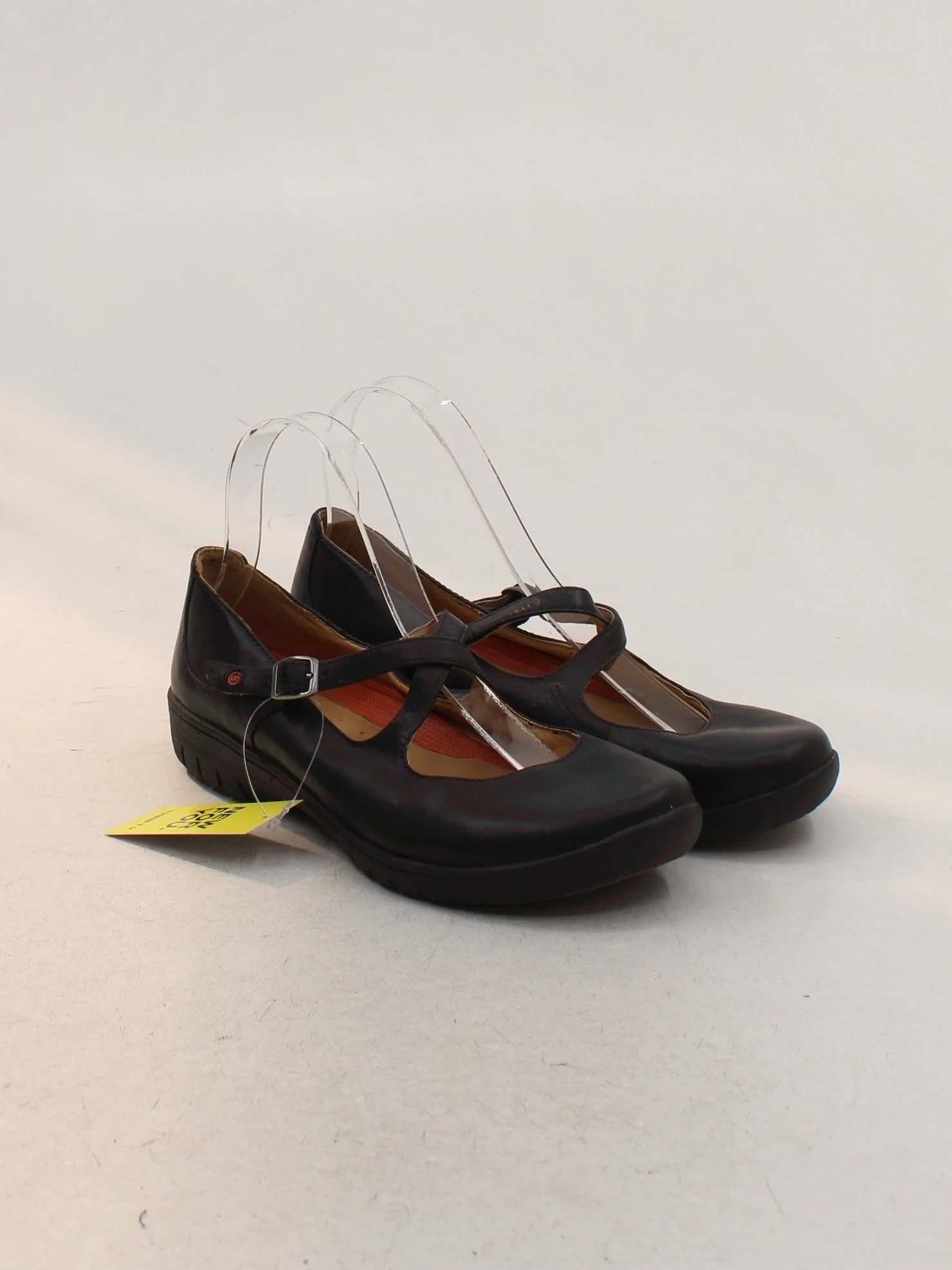 Clarks Women's Flat Shoes UK 5.5 Black 100% Leather Mary Jane - Image 4