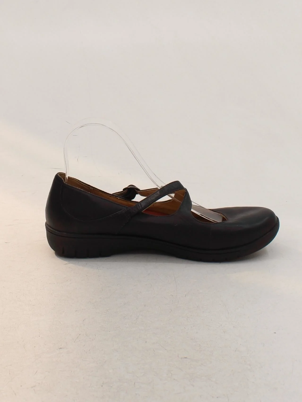 Clarks Women's Flat Shoes UK 5.5 Black 100% Leather Mary Jane - Image 5