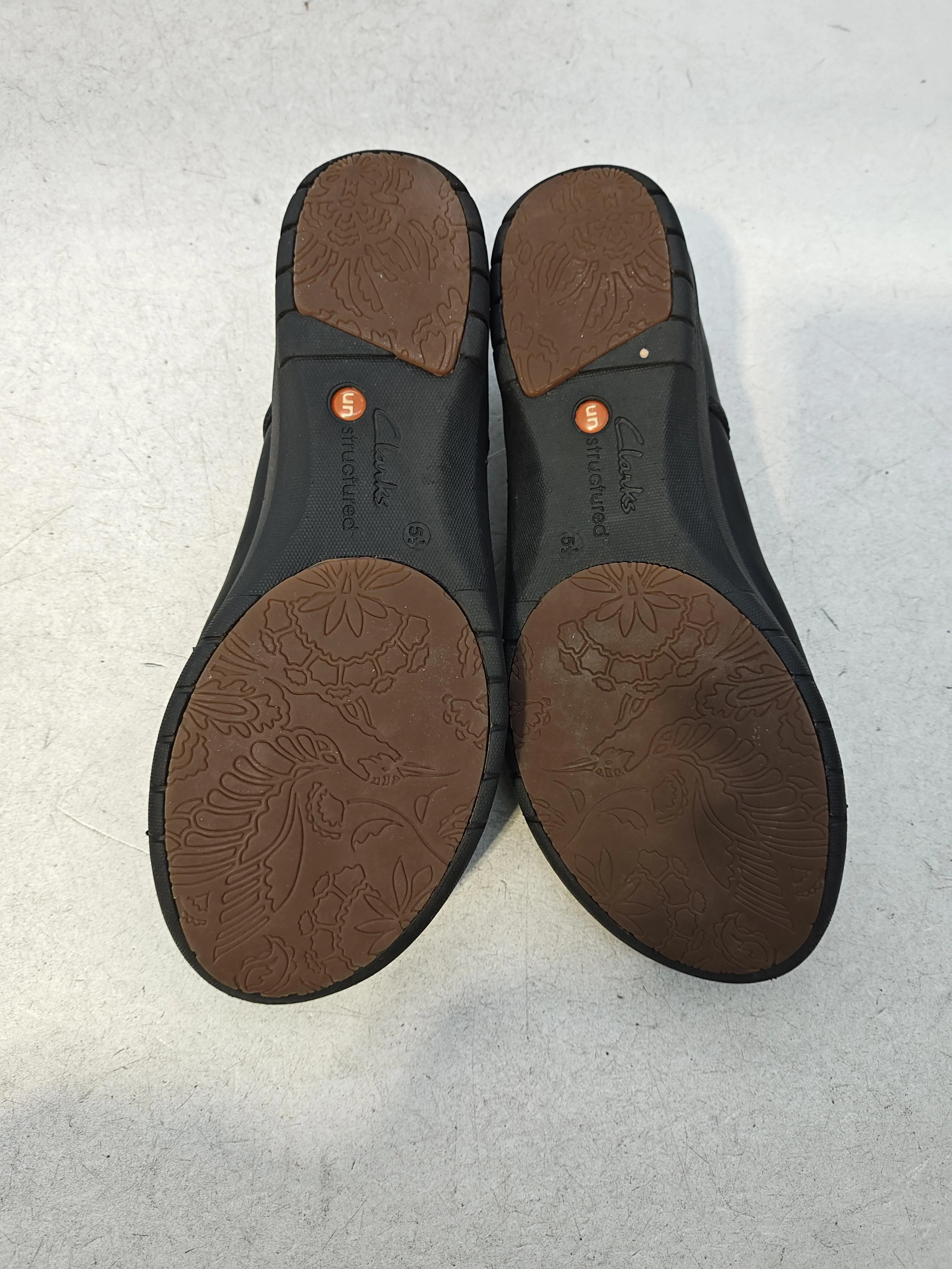 Clarks Women's Flat Shoes UK 5.5 Black 100% Leather Mary Jane - Image 7