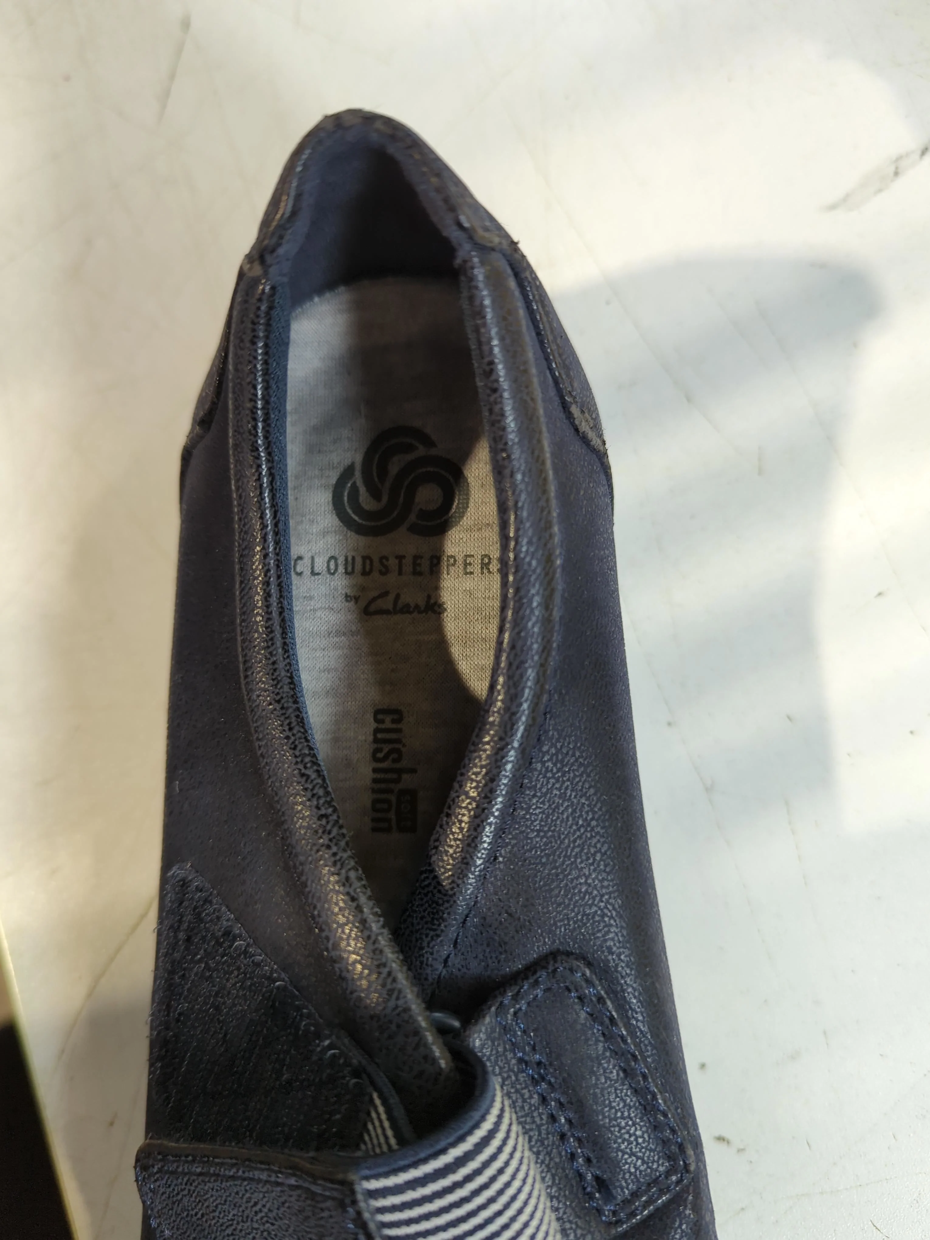 Clarks Women's Flat Shoes UK 5 Blue 100% Faux Leather Mary Jane - Image 9