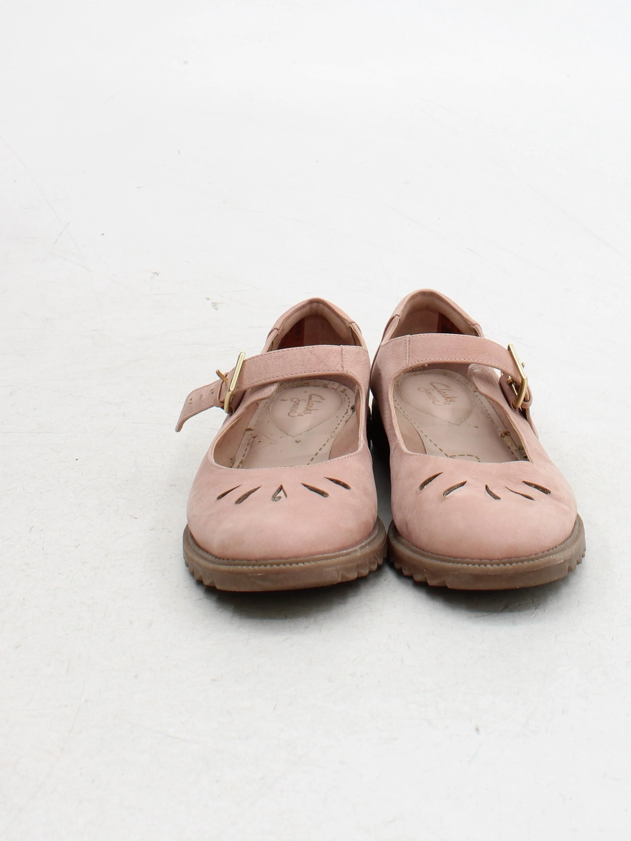 Clarks Women's Flat Shoes UK 7 Pink 100% Suede Mary Jane - Image 2