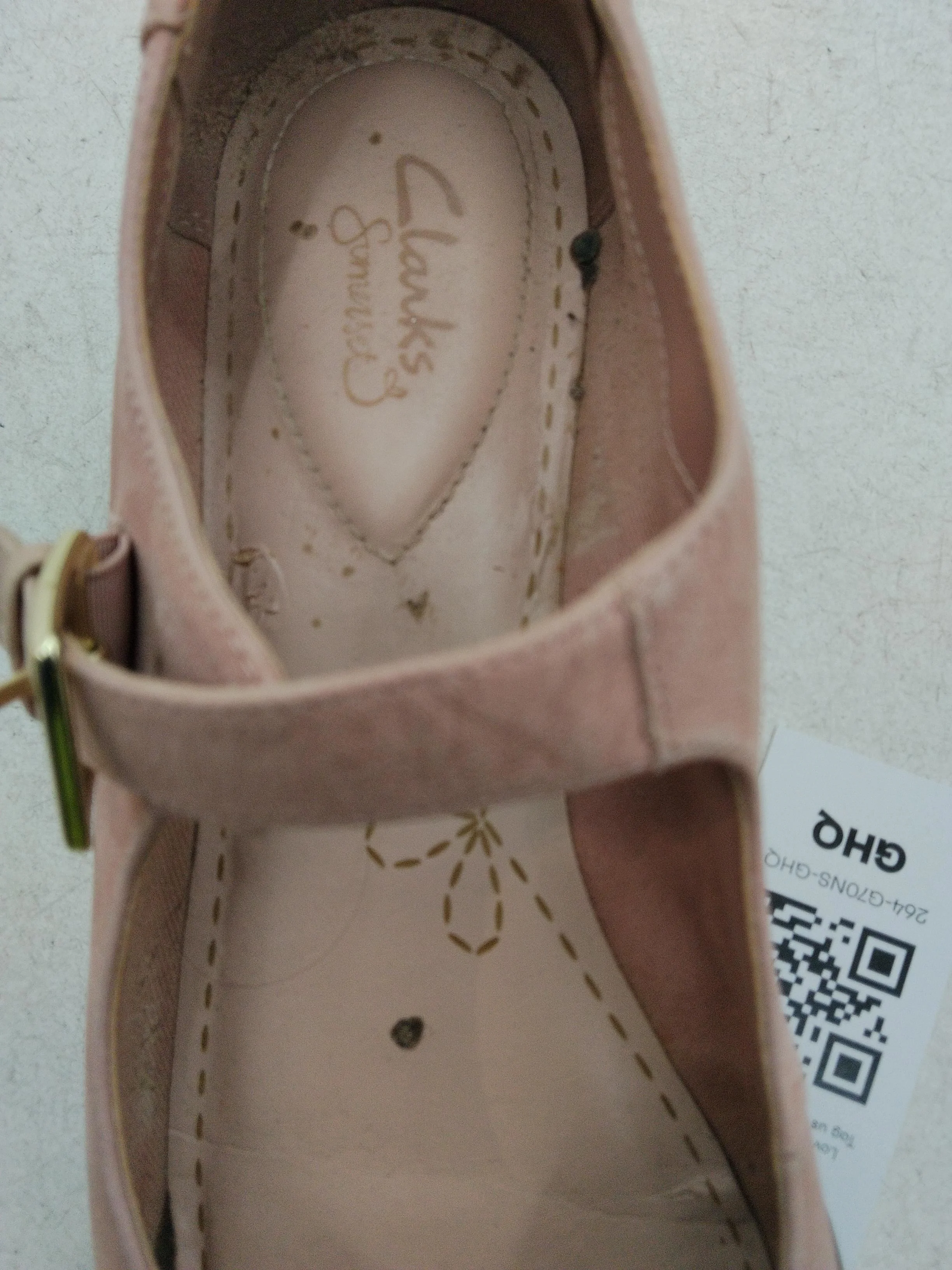 Clarks Women's Flat Shoes UK 7 Pink 100% Suede Mary Jane - Image 6