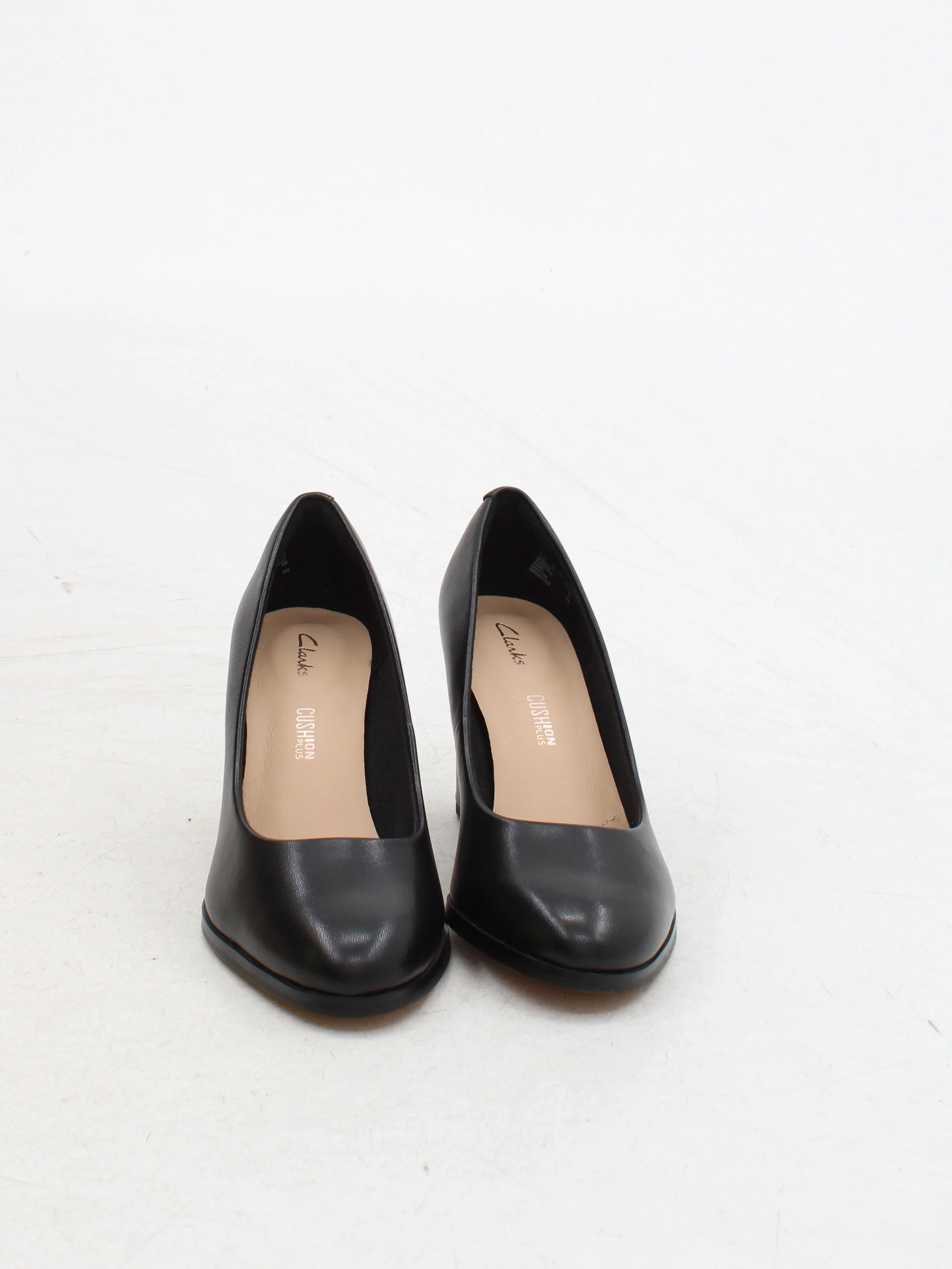 Clarks Women's Heels UK 3.5 Black 100% Leather Court - Image 2