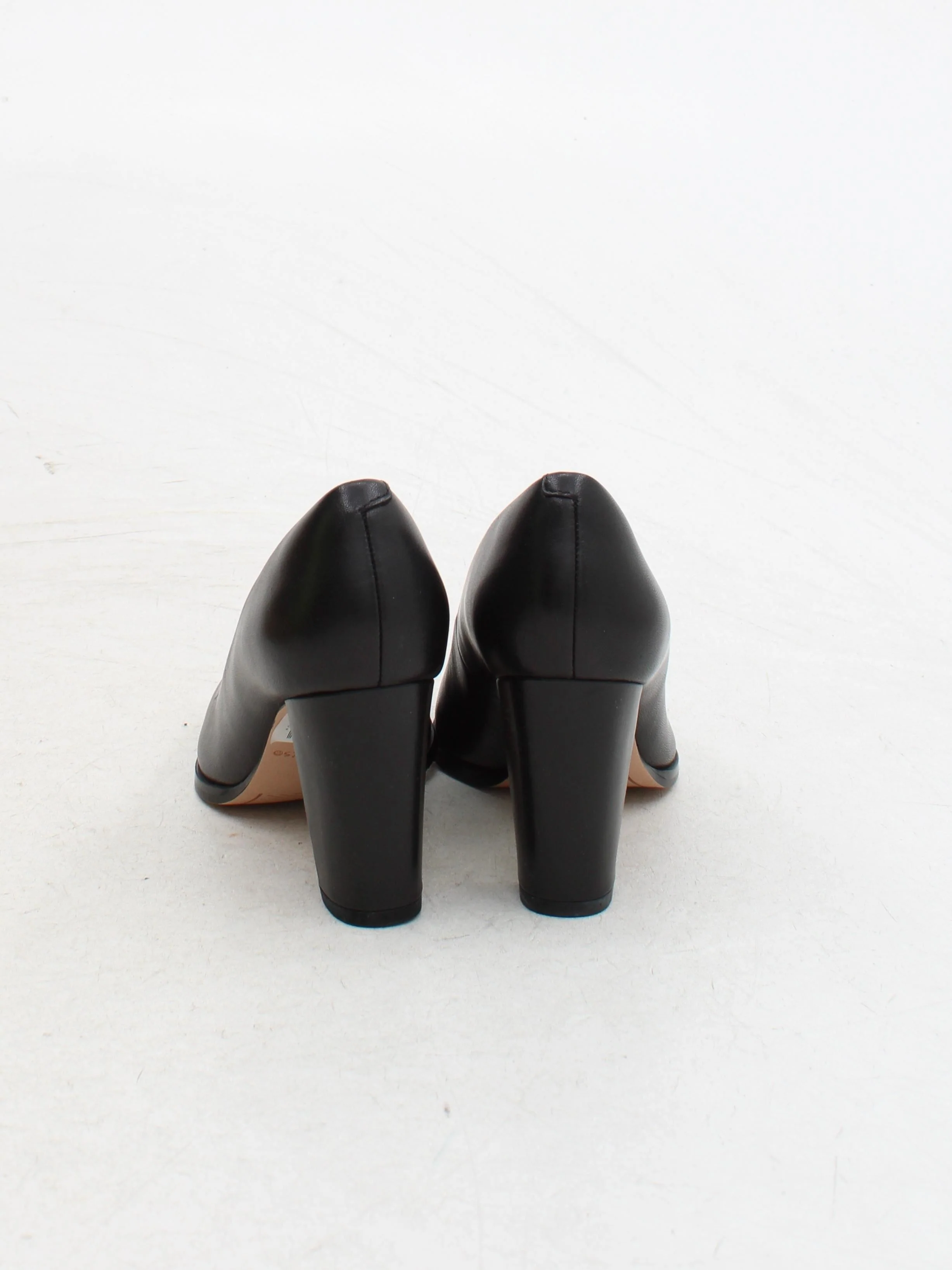 Clarks Women's Heels UK 3.5 Black 100% Leather Court - Image 3