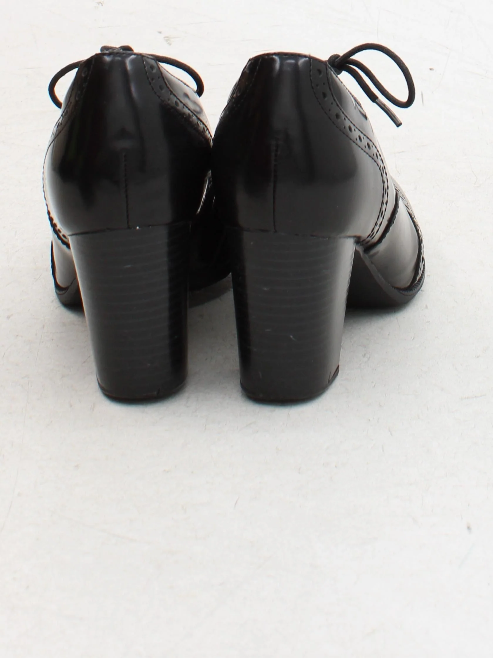 Clarks Women's Heels UK 4 Black 100% Leather Court - Image 3