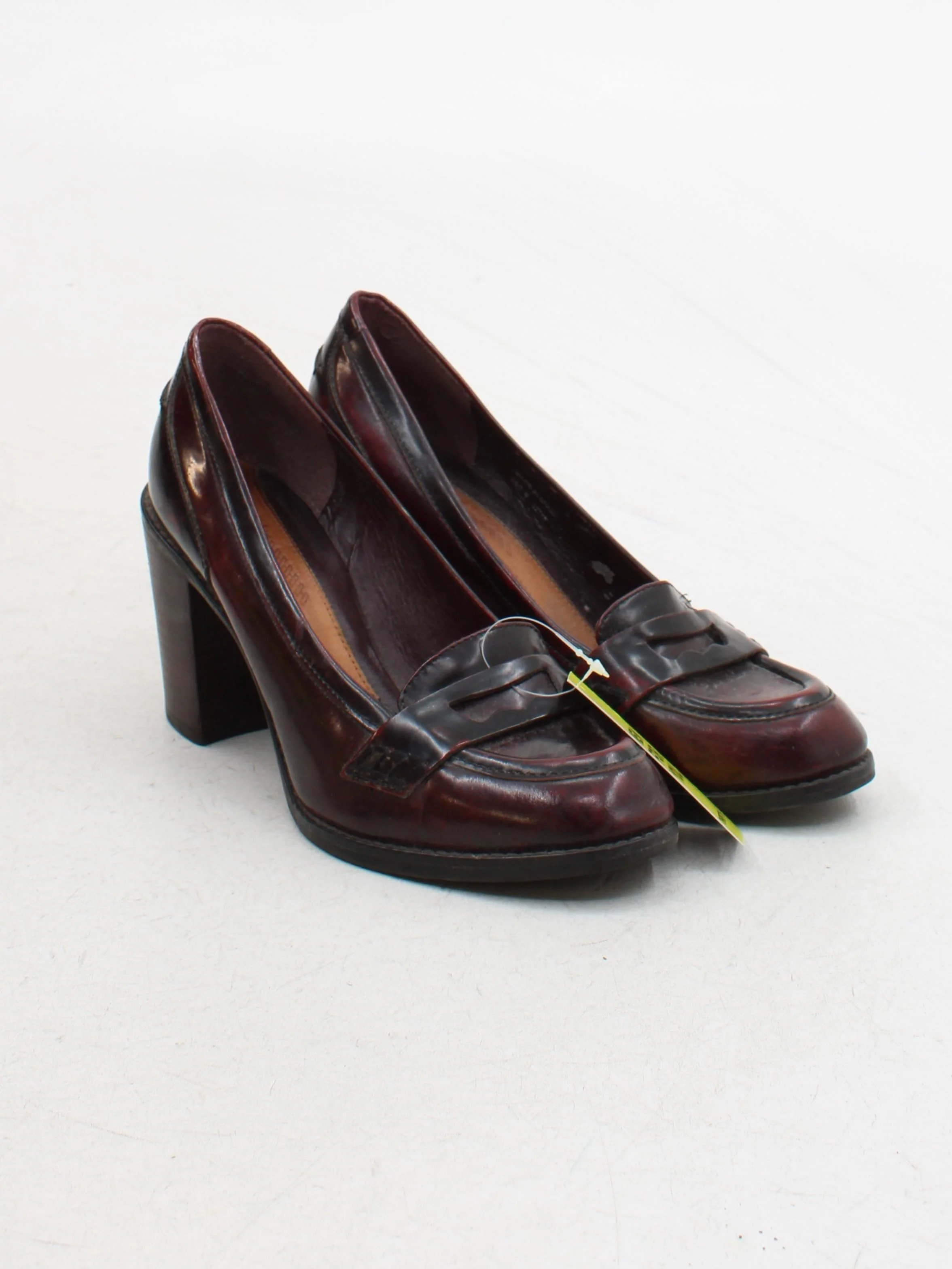 Clarks Women's Heels UK 6.5 Red 100% Leather Court - Image 4