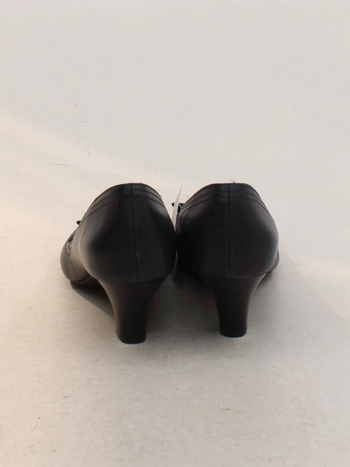 Clarks Women's Heels UK 8 Black 100% Leather Court - Image 3