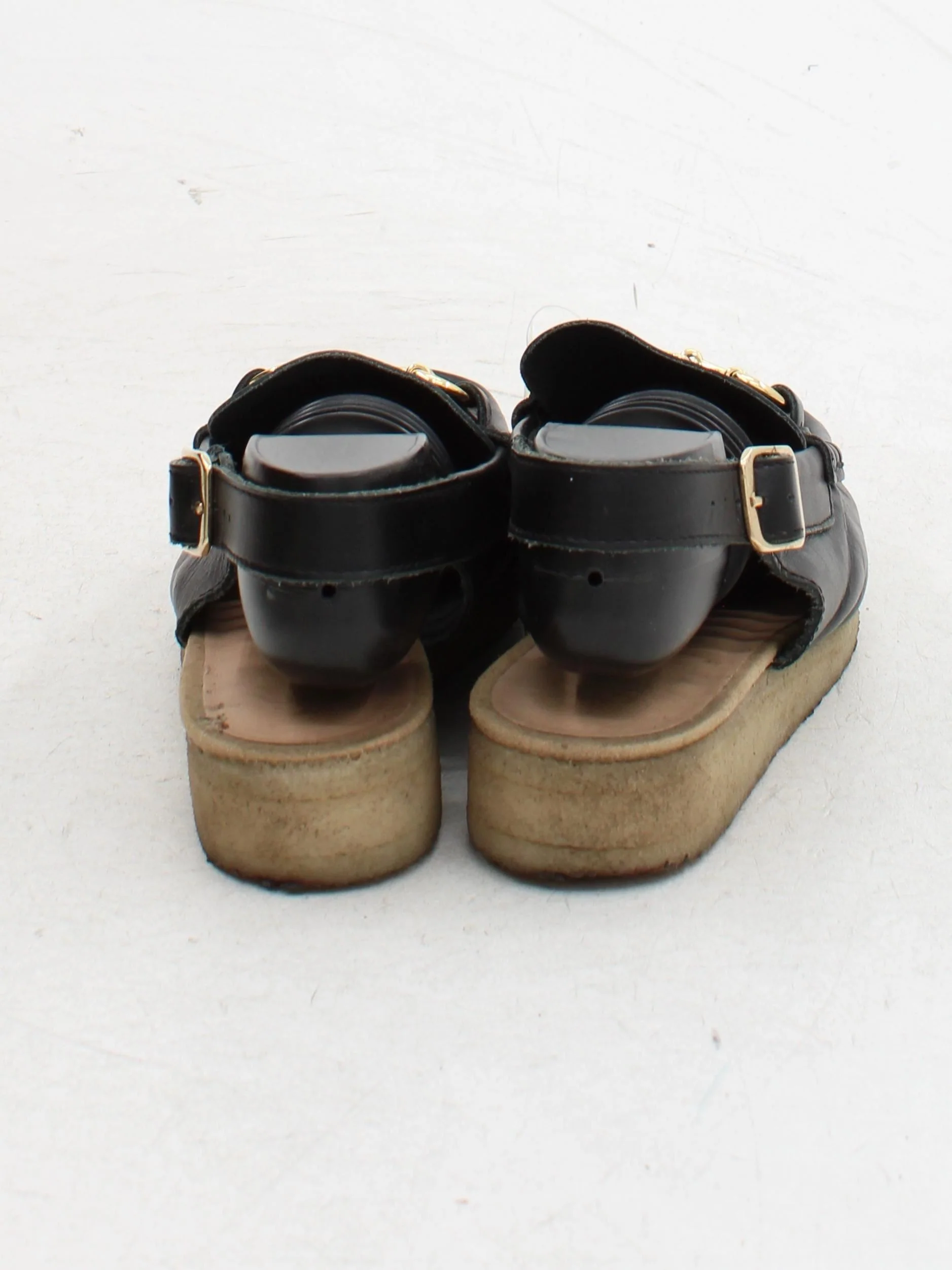 Clarks Women's Sandals UK 6 Black 100% Leather Strappy - Image 3