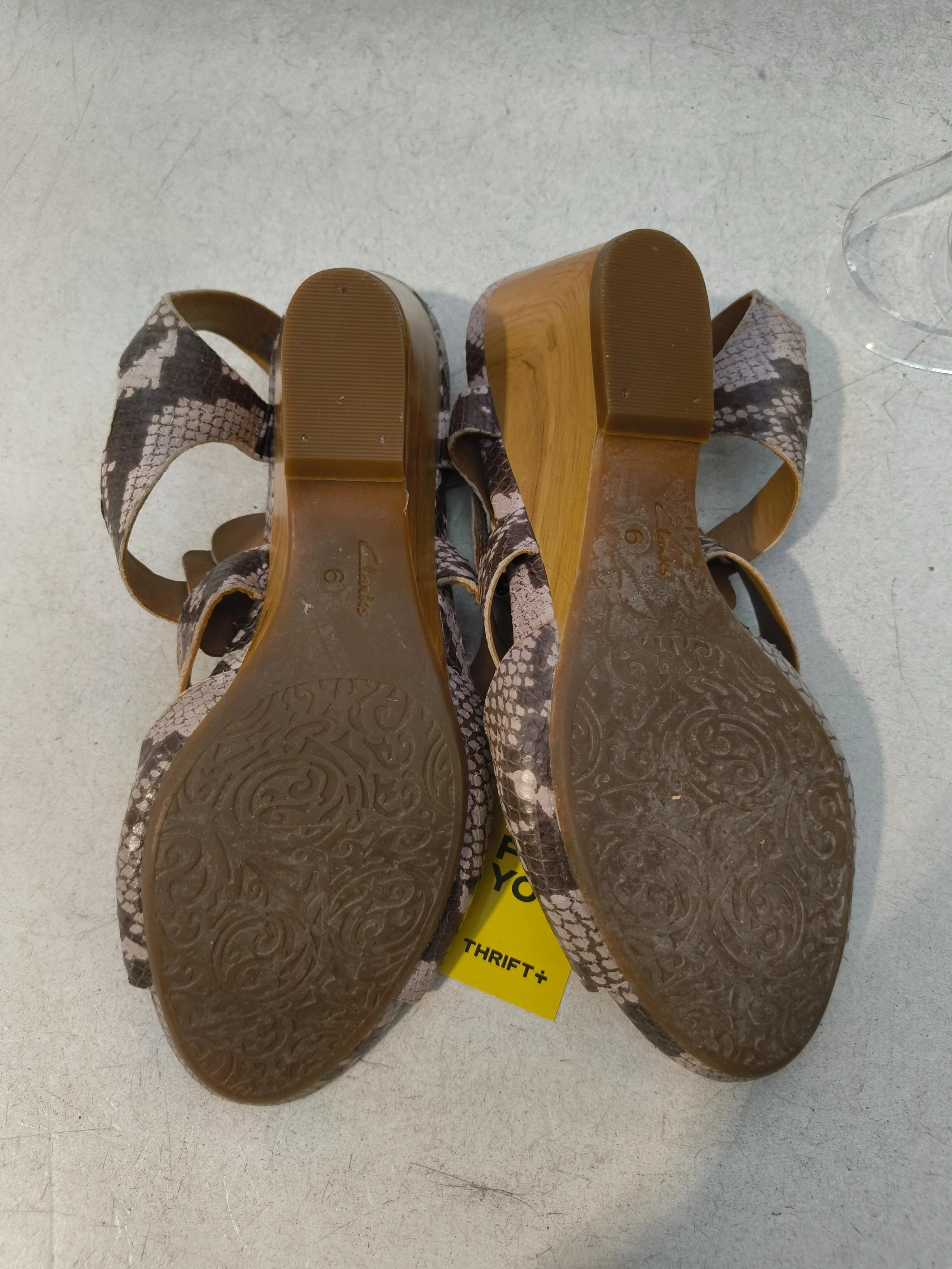 Clarks Women's Sandals UK 6 Multi Animal Print 100% Leather Strappy - Image 7