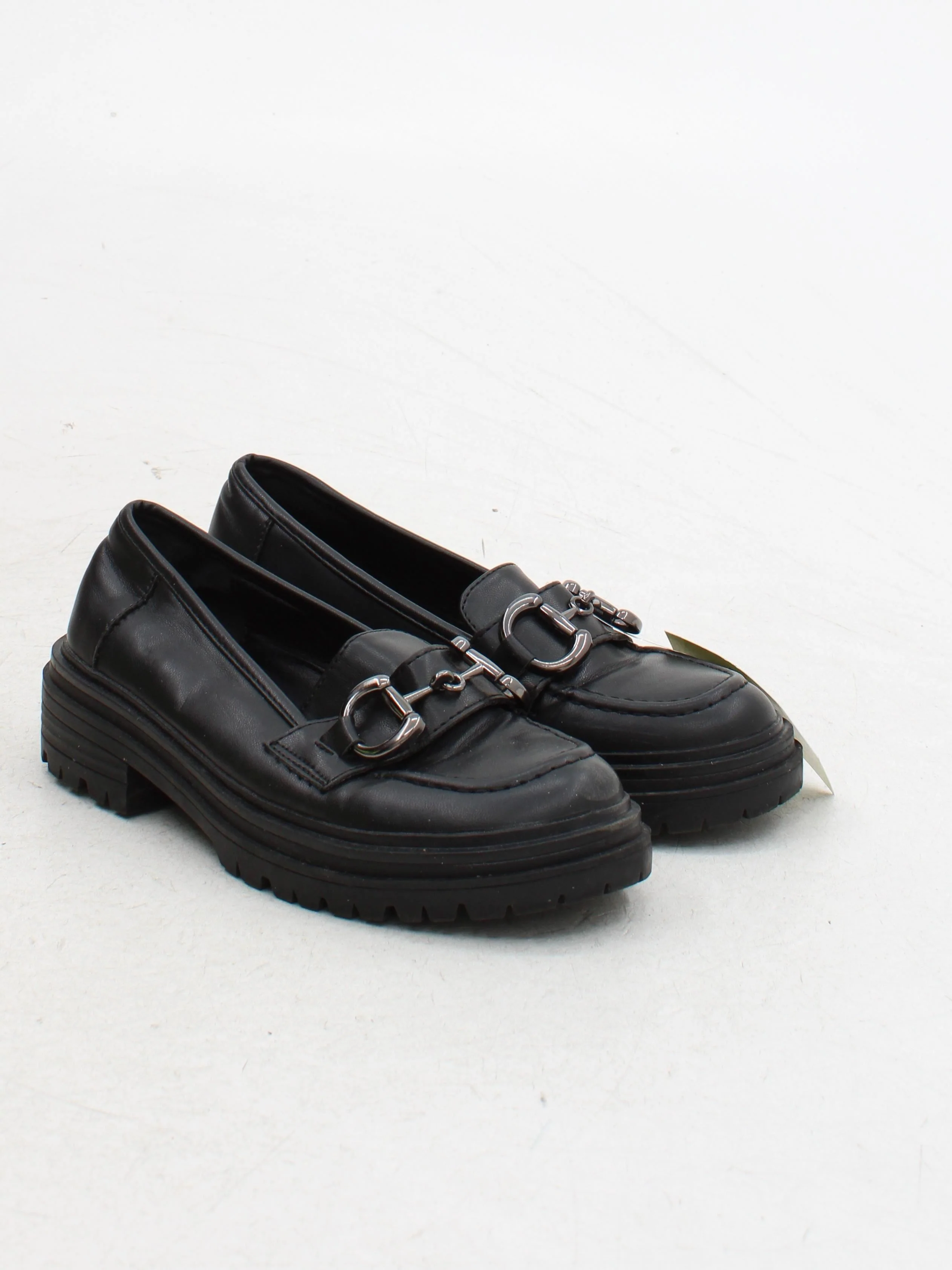 Claudia Ghizzani Women's Flat Shoes UK 3 Black 100% Faux Leather Loafer - Image 4