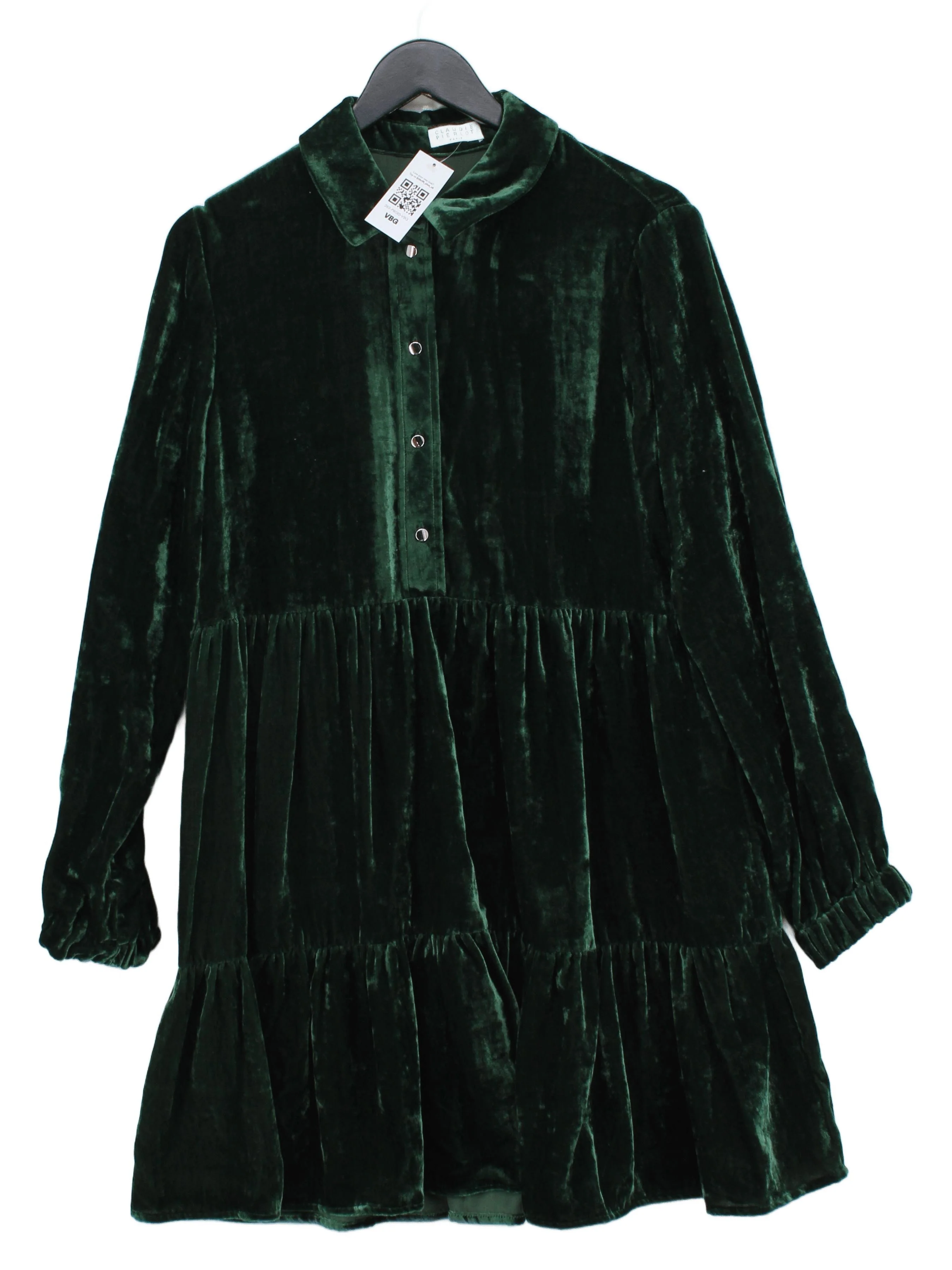 Claudie Pierlot Shirt Mini Dress in Green