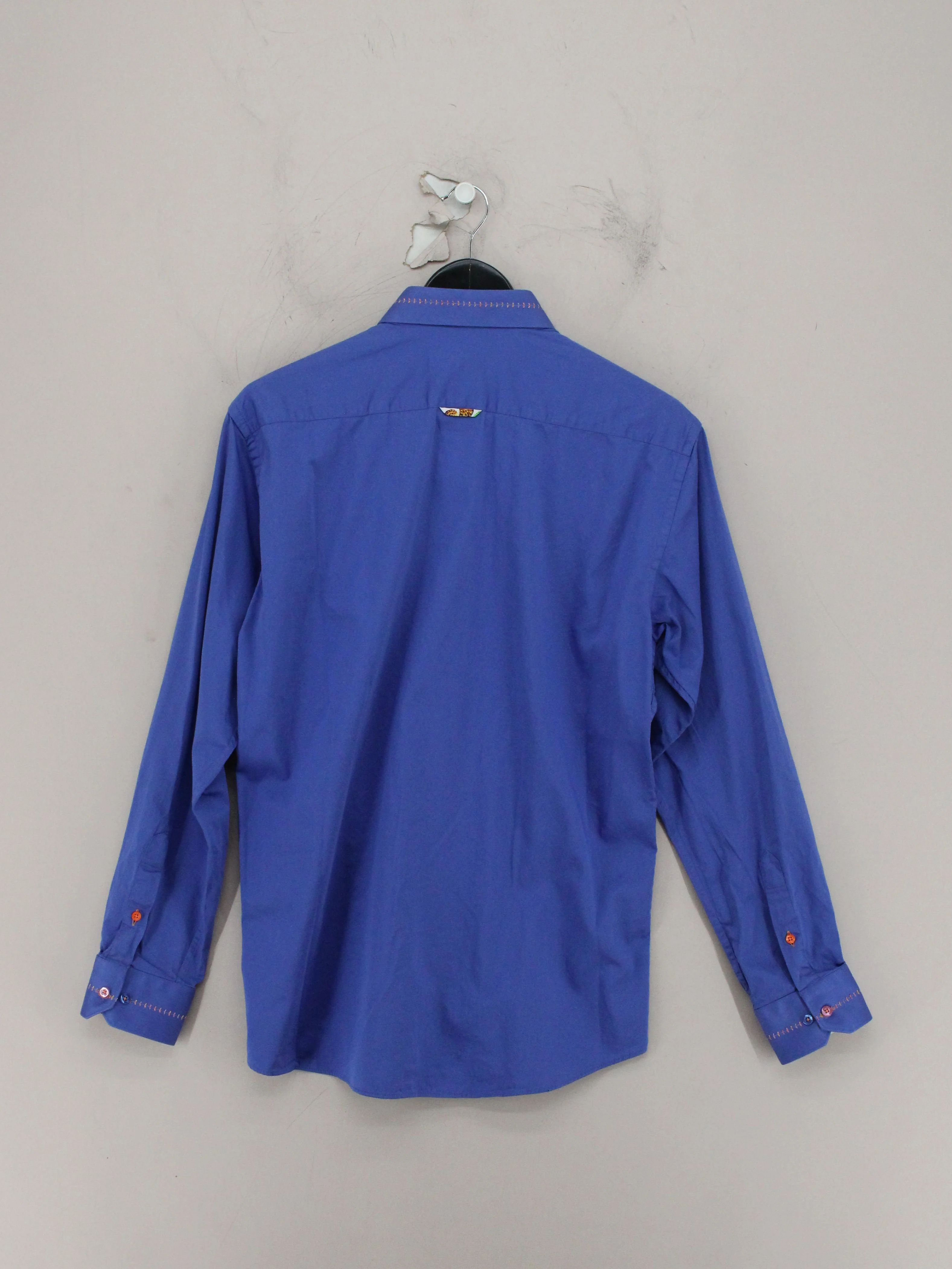 Claudio Lugli Men's Shirt M Blue 100% Cotton Basic - Image 2