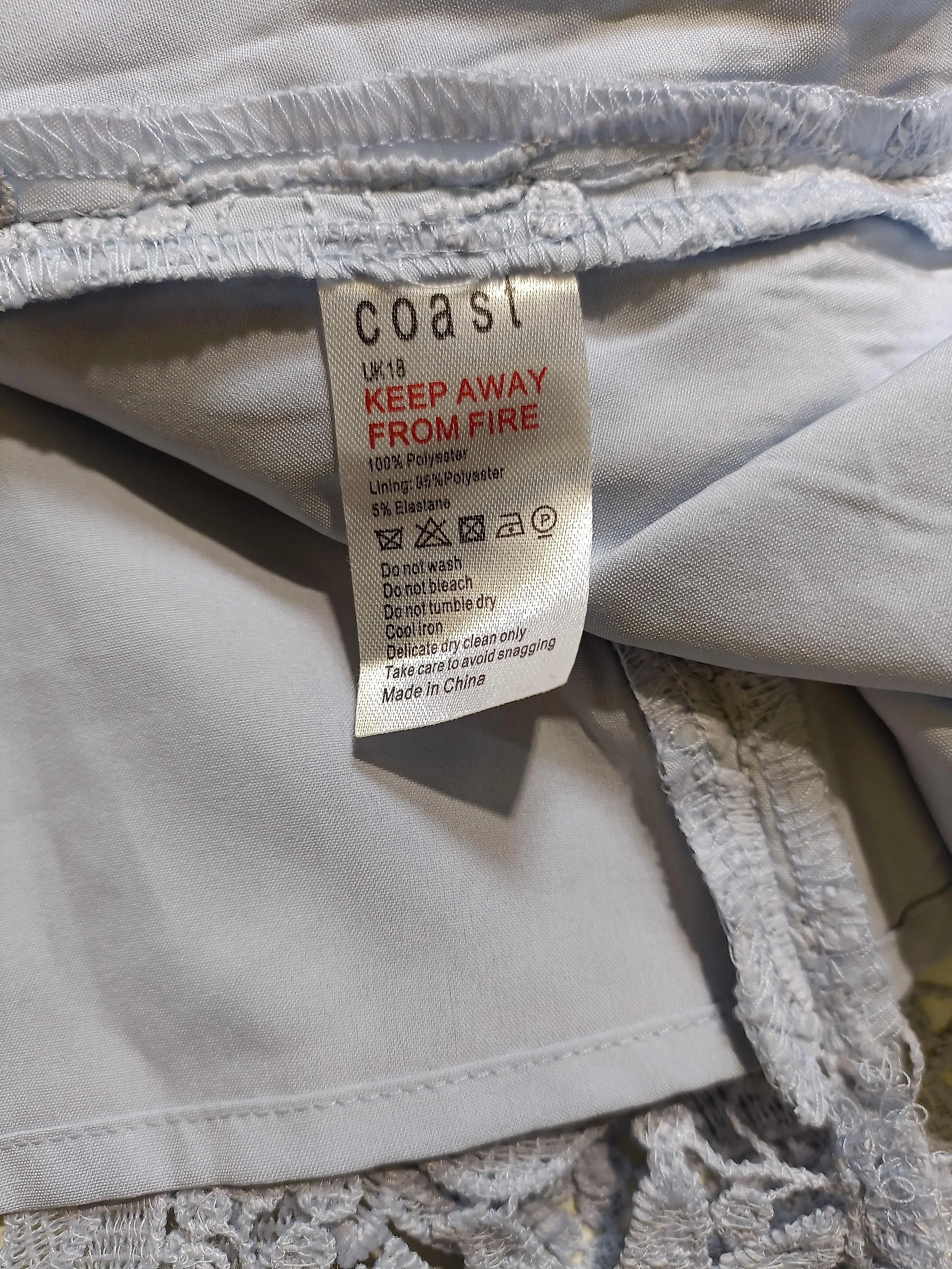 Coast A-Line Mini Dress UK18 in Blue - Image 6