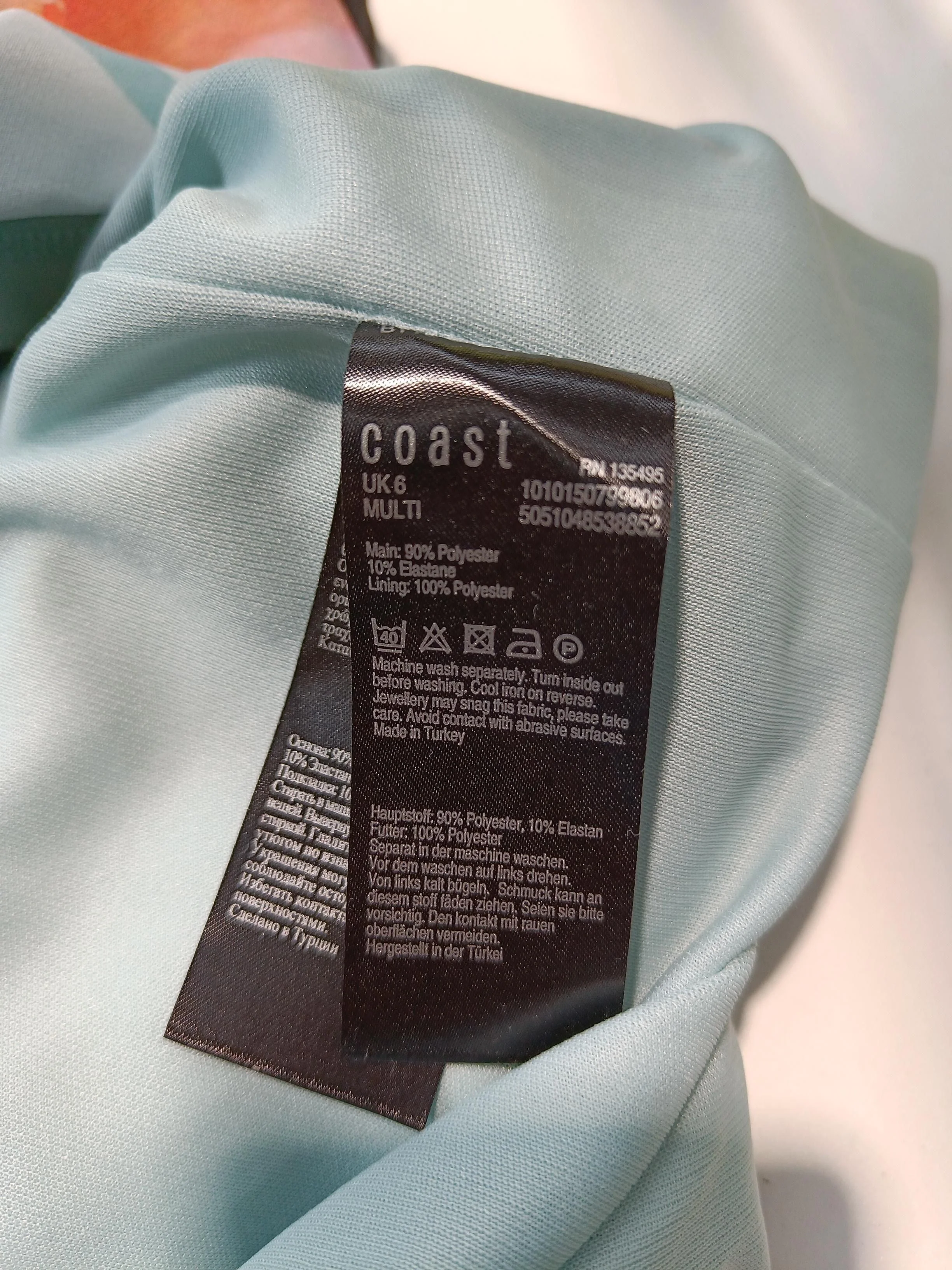 Coast Bodycon Midi Dress UK6 in Blue - Image 6