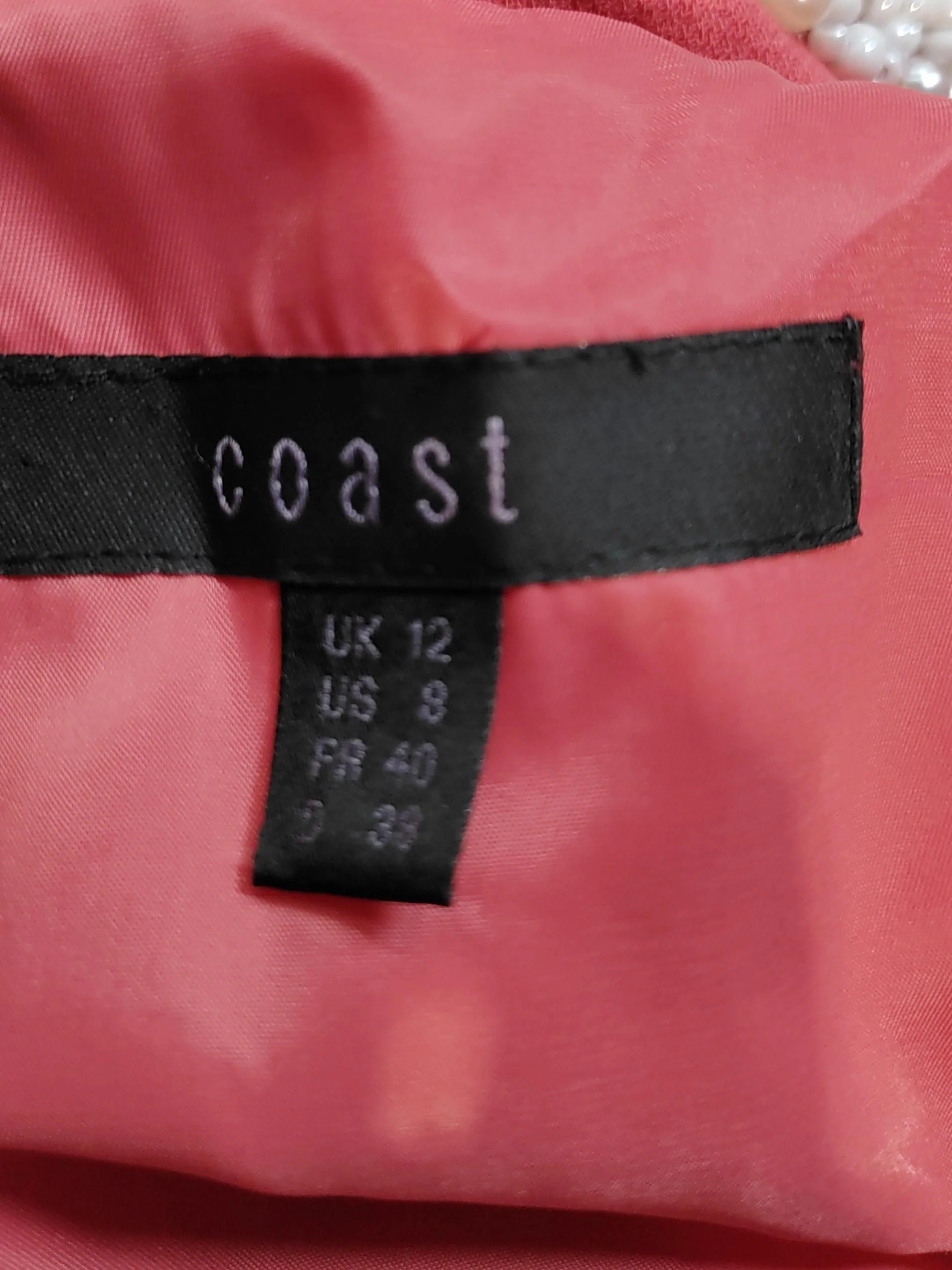 Coast Bodycon Mini Dress UK12 in Orange - Image 5