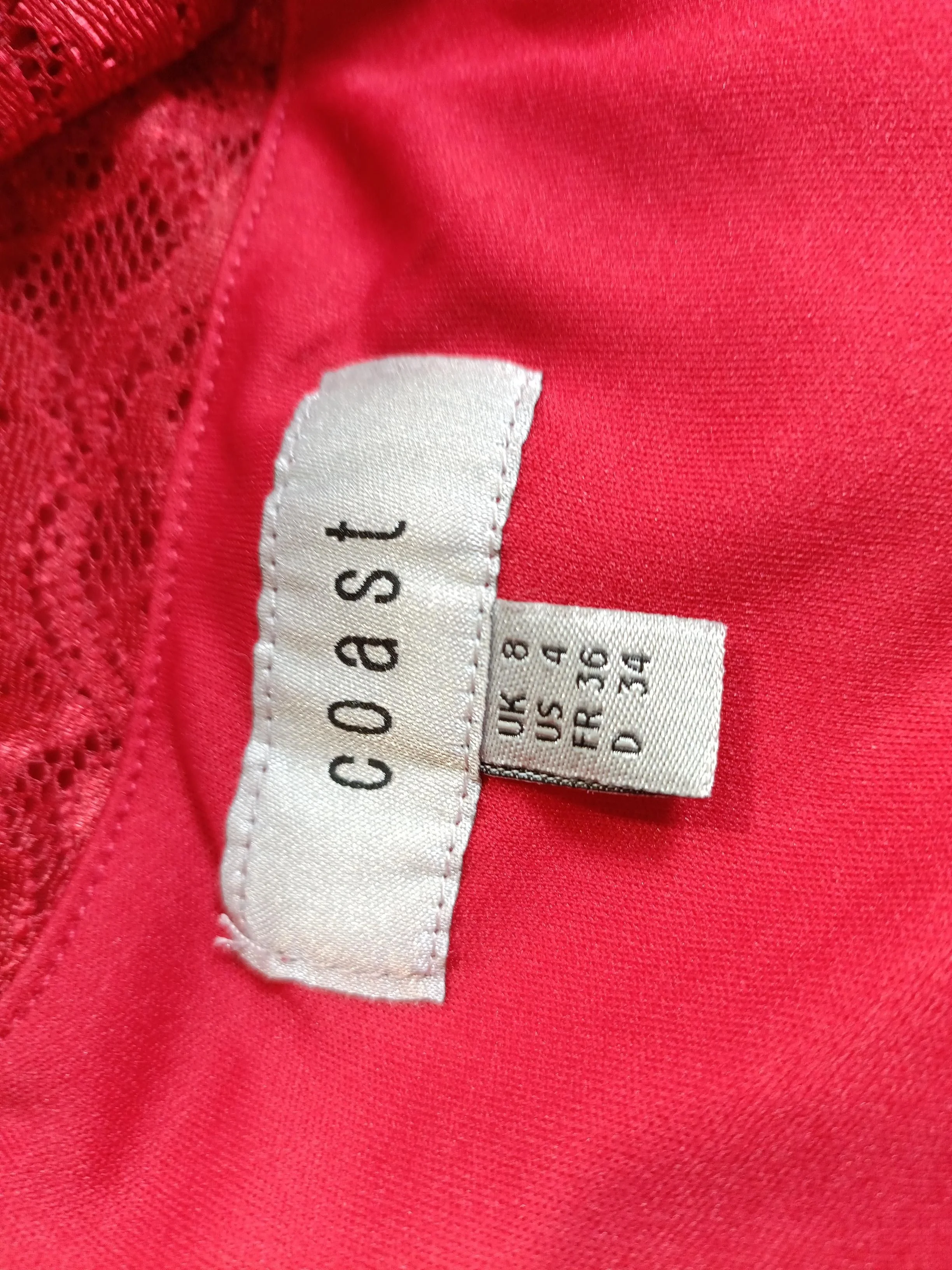 Coast Maxi Dress UK8 in Red - Image 6