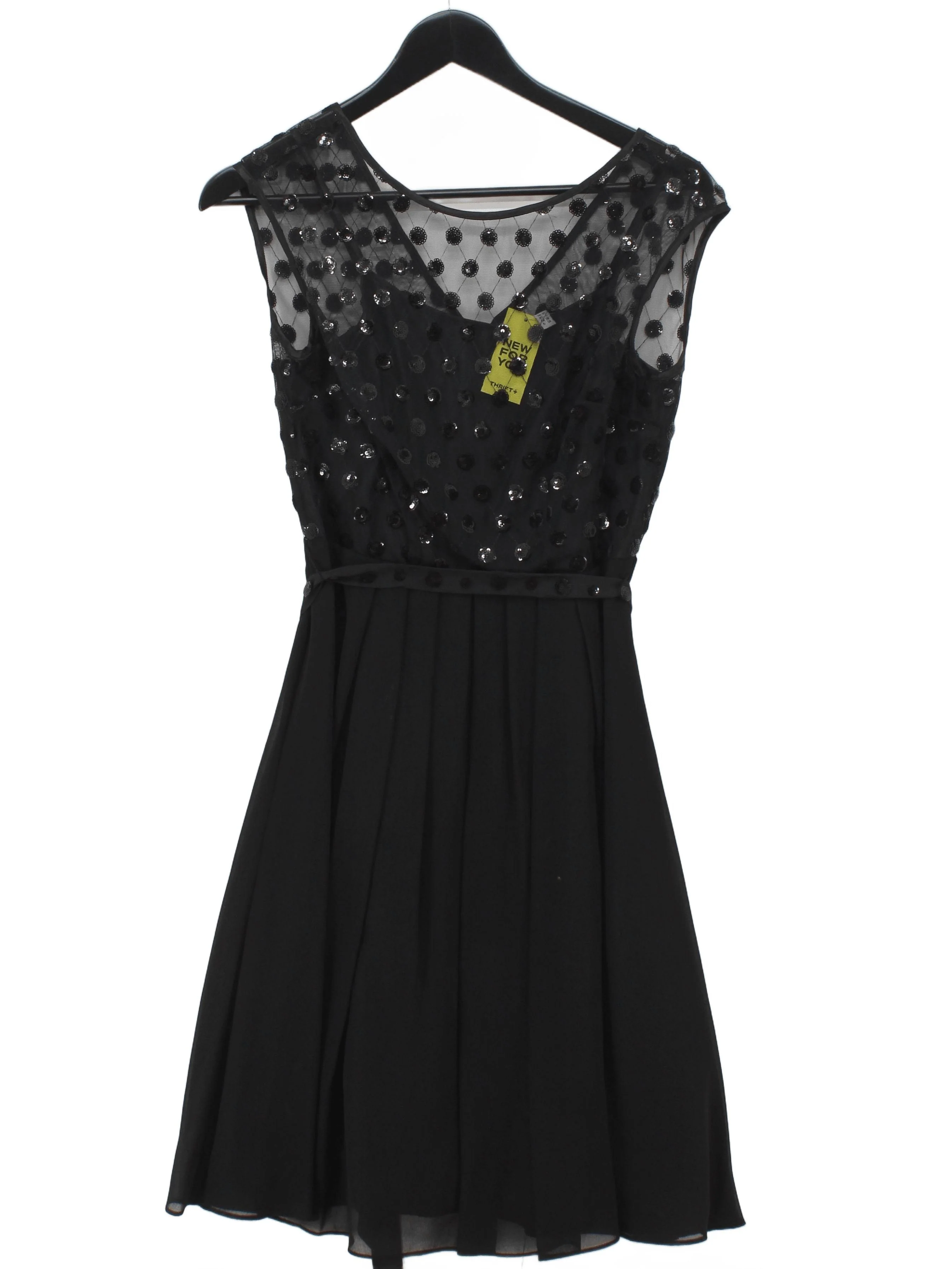 Coast Skater Mini Dress UK10 in Black