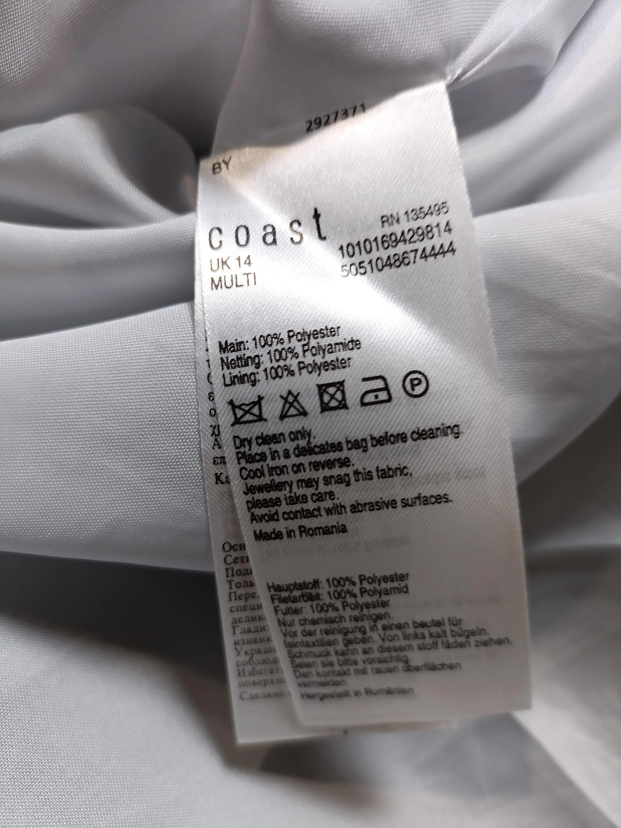 Coast Skater Mini Dress UK14 in Multi - Image 6