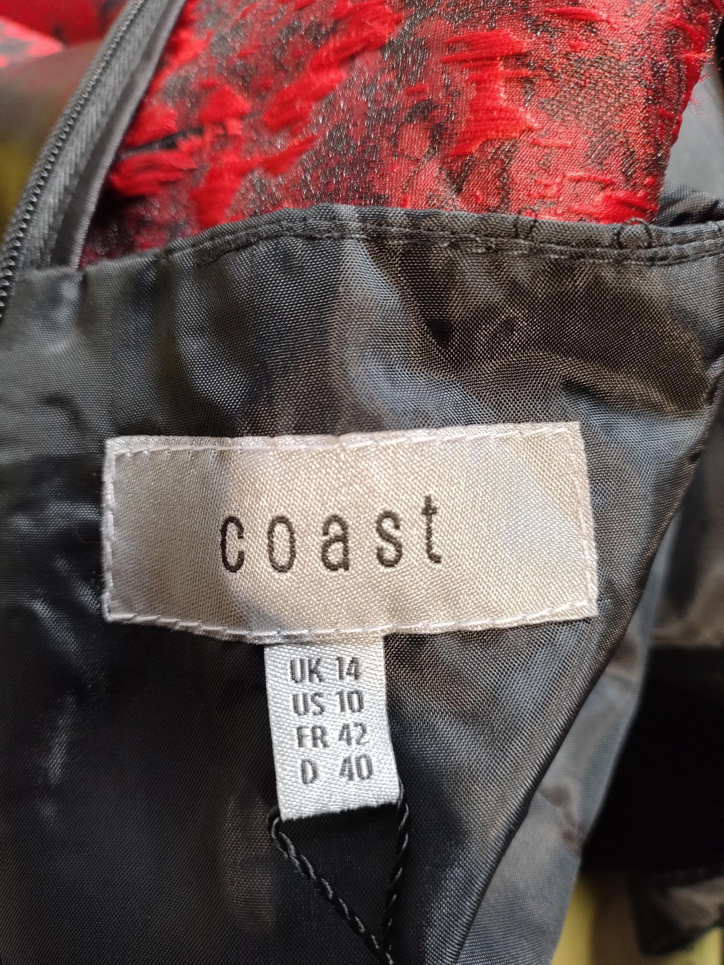 Coast Skater Mini Dress UK14 in Red - Image 5