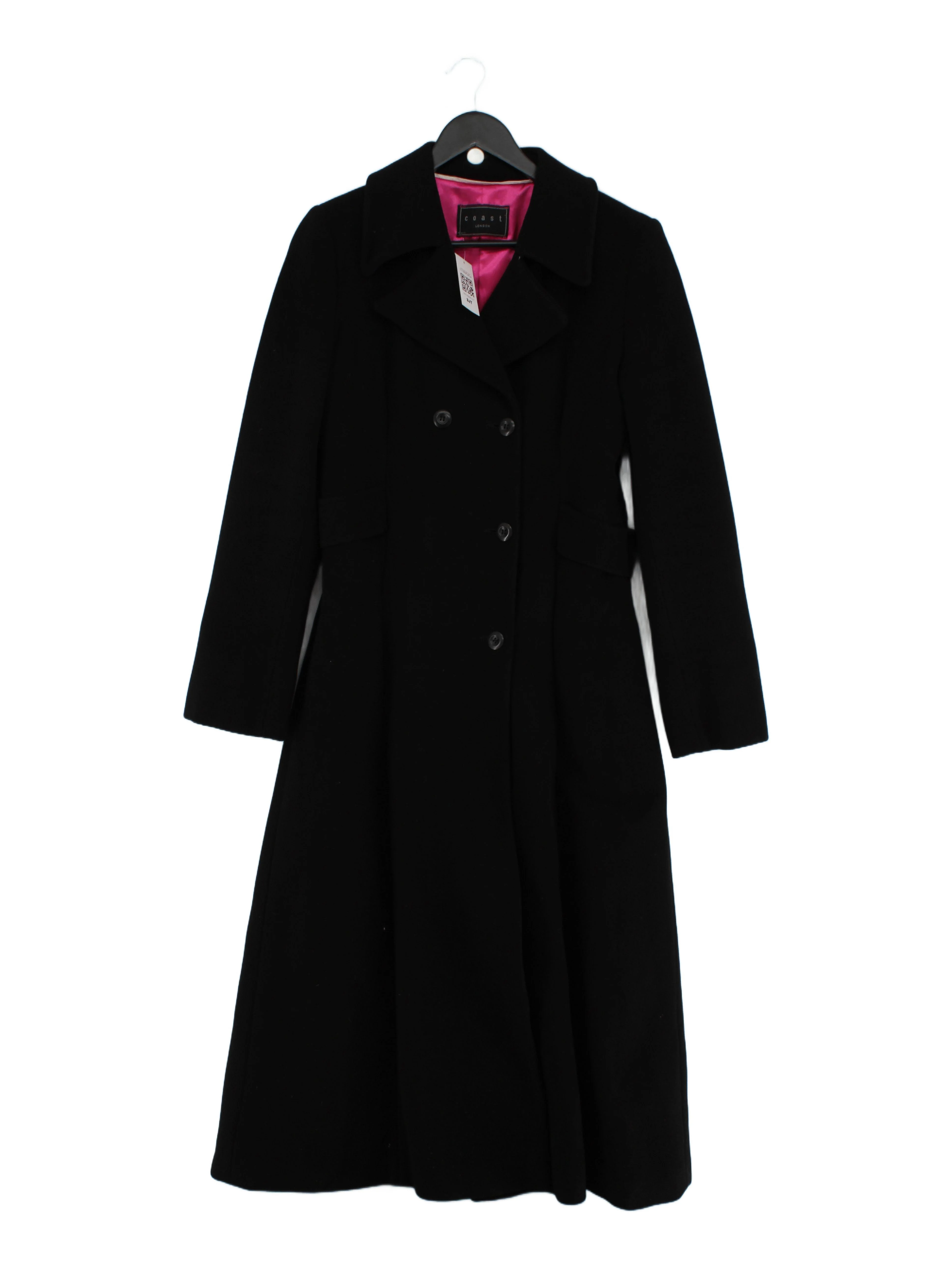 Coast Women's Coat Chest: 34 in Black 100% Other Overcoat