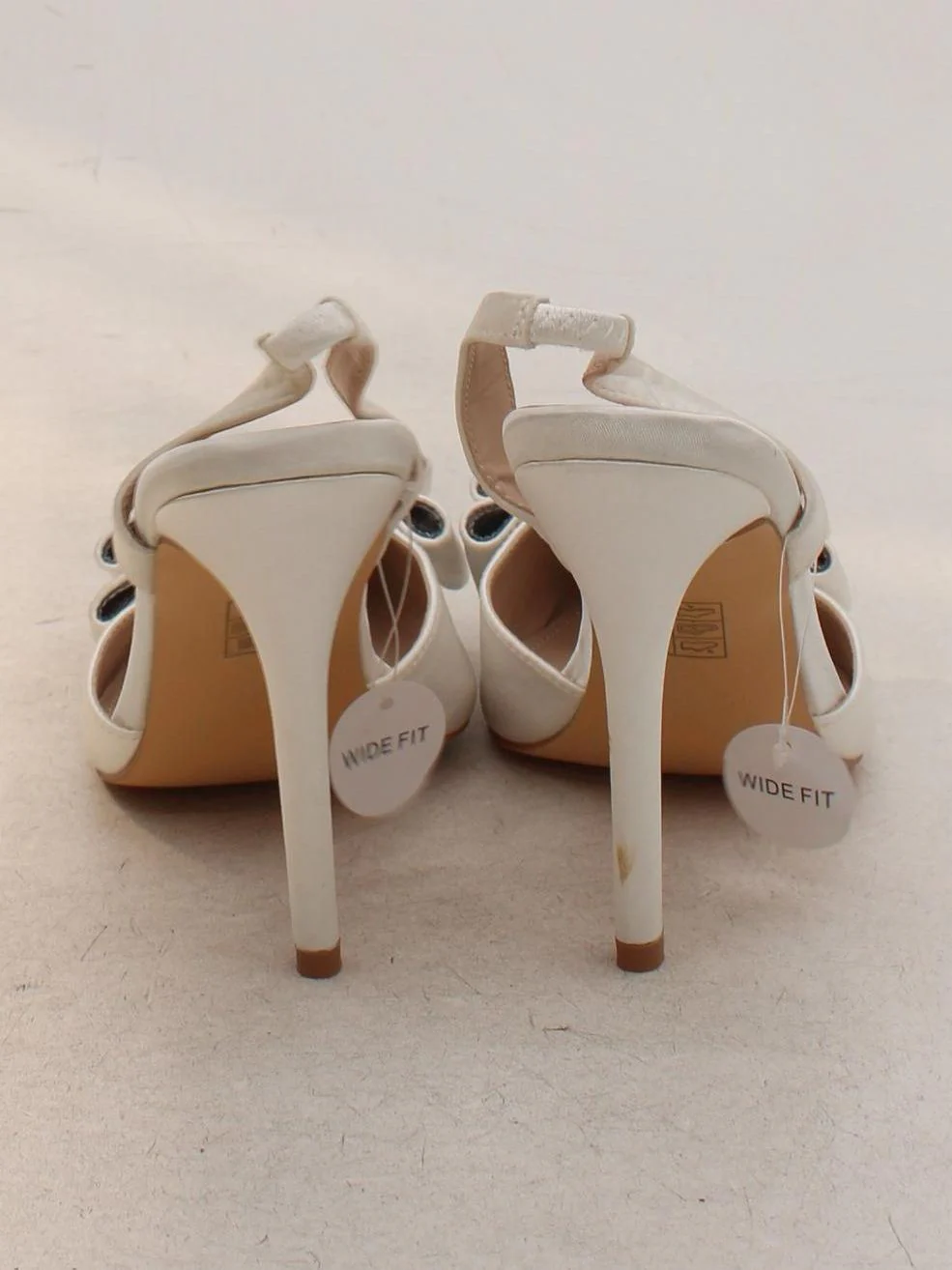 Coast Women's Heels UK 6 Cream 100% Faux Leather Court - Image 3