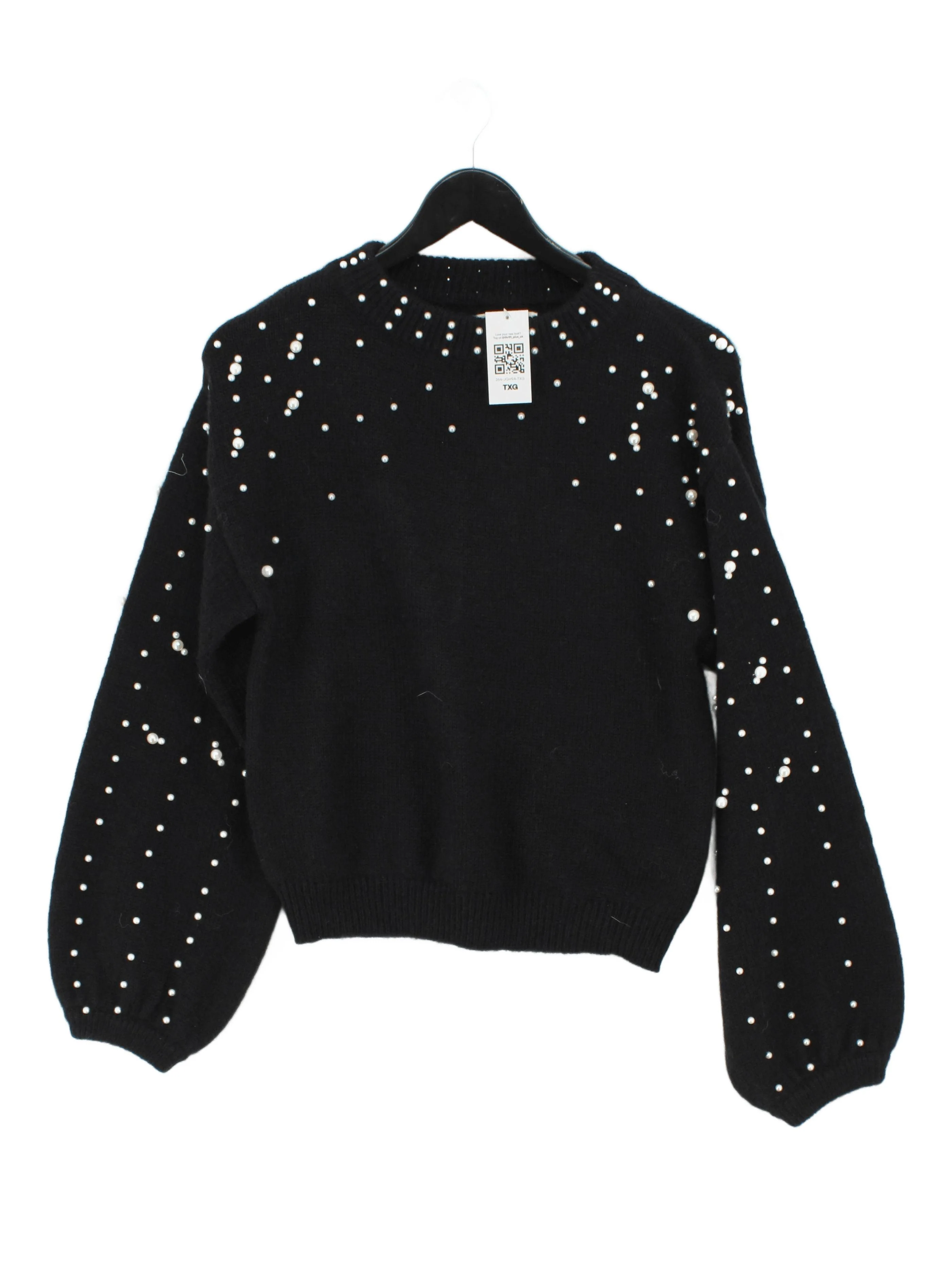 Coast Women's Jumper L Black Polyamide with Acrylic Round Neck Pullover