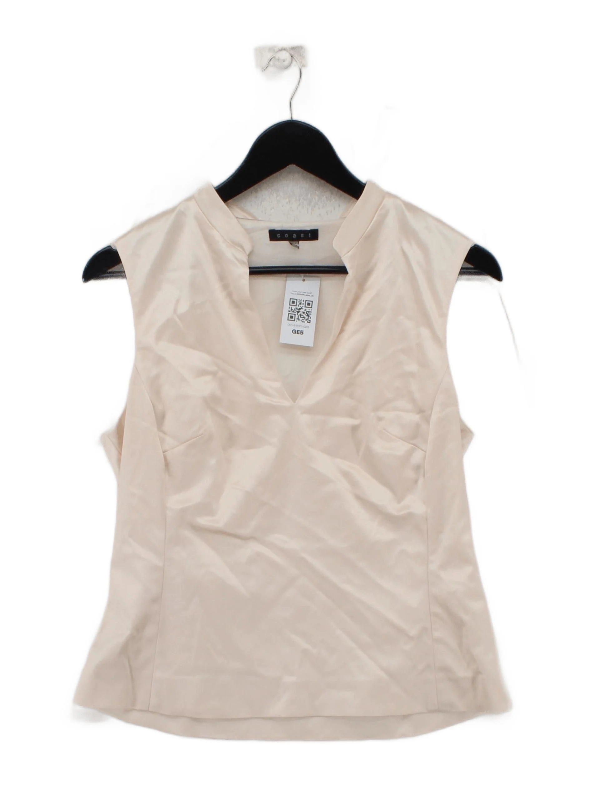 Coast Women's Top UK 14 Cream Acetate with Polyamide, Elastane Basic