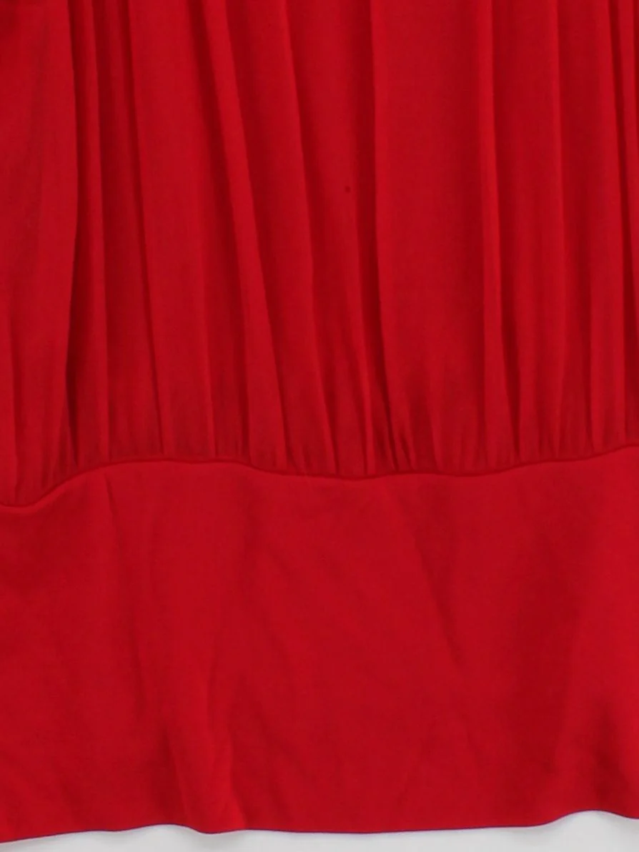 Coast Women's Top UK 14 Red Silk with Viscose, Elastane Basic - Image 4