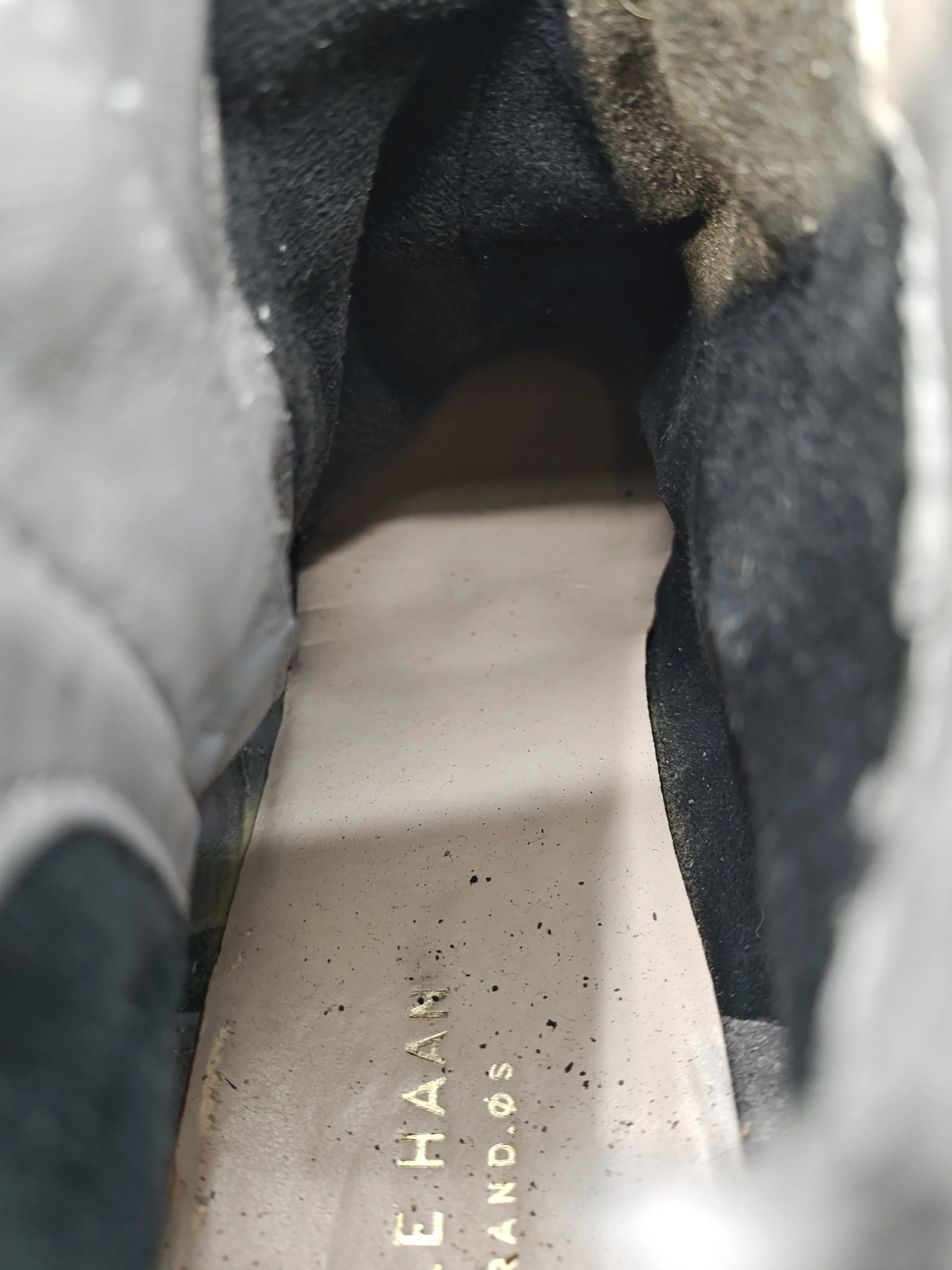 Cole Haan Women's Boots UK 7.5 Grey 100% Suede Combat - Image 6
