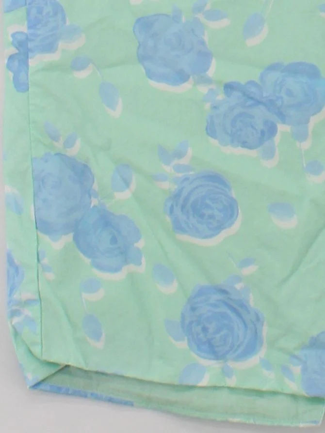COLLECTIVE Women's Midi Skirt UK 8 Green 100% Cotton Straight & Pencil - Image 4