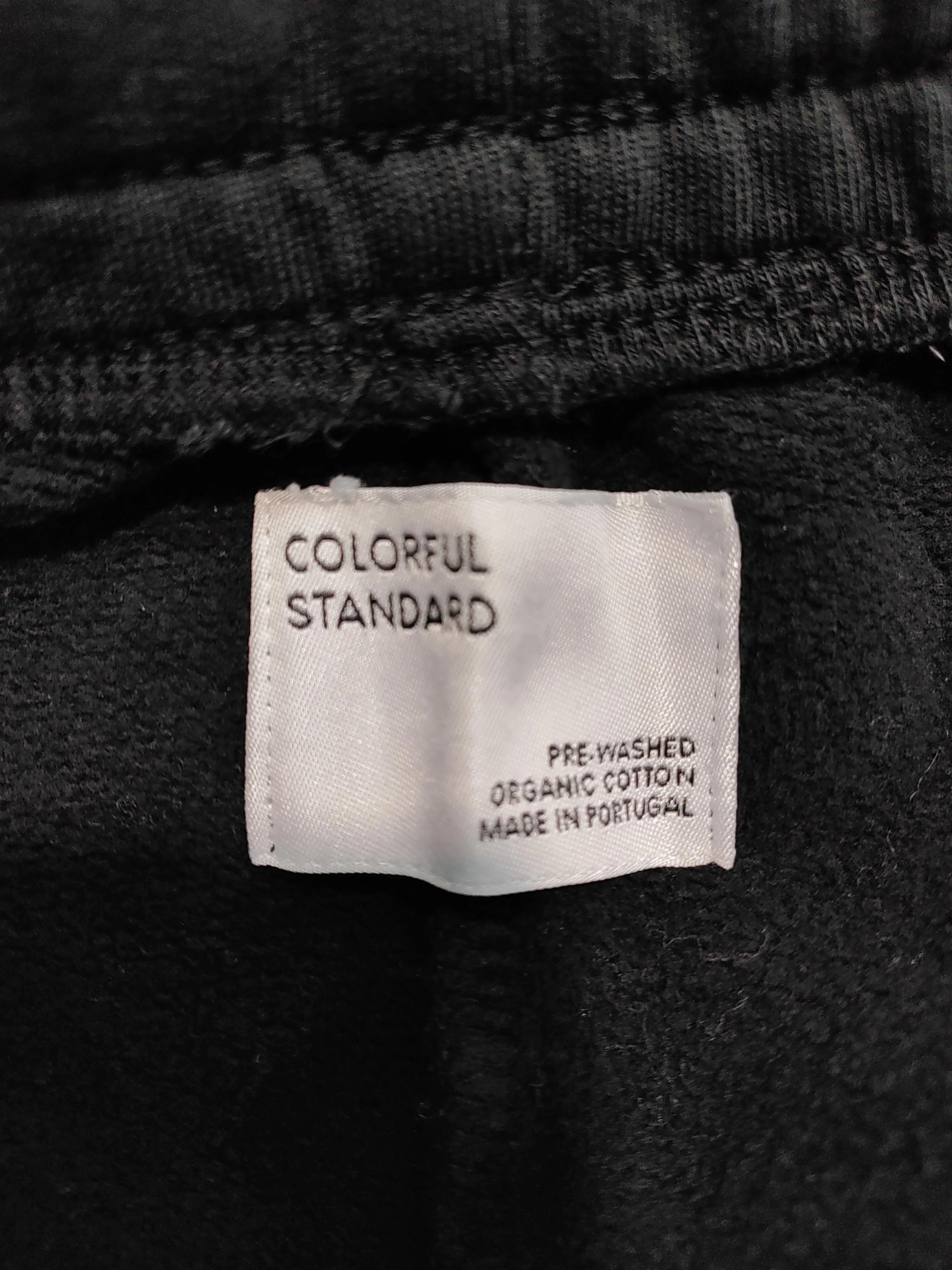 Colorful Standard Men's Sports Bottoms L Black 100% Cotton Sweatpants - Image 5