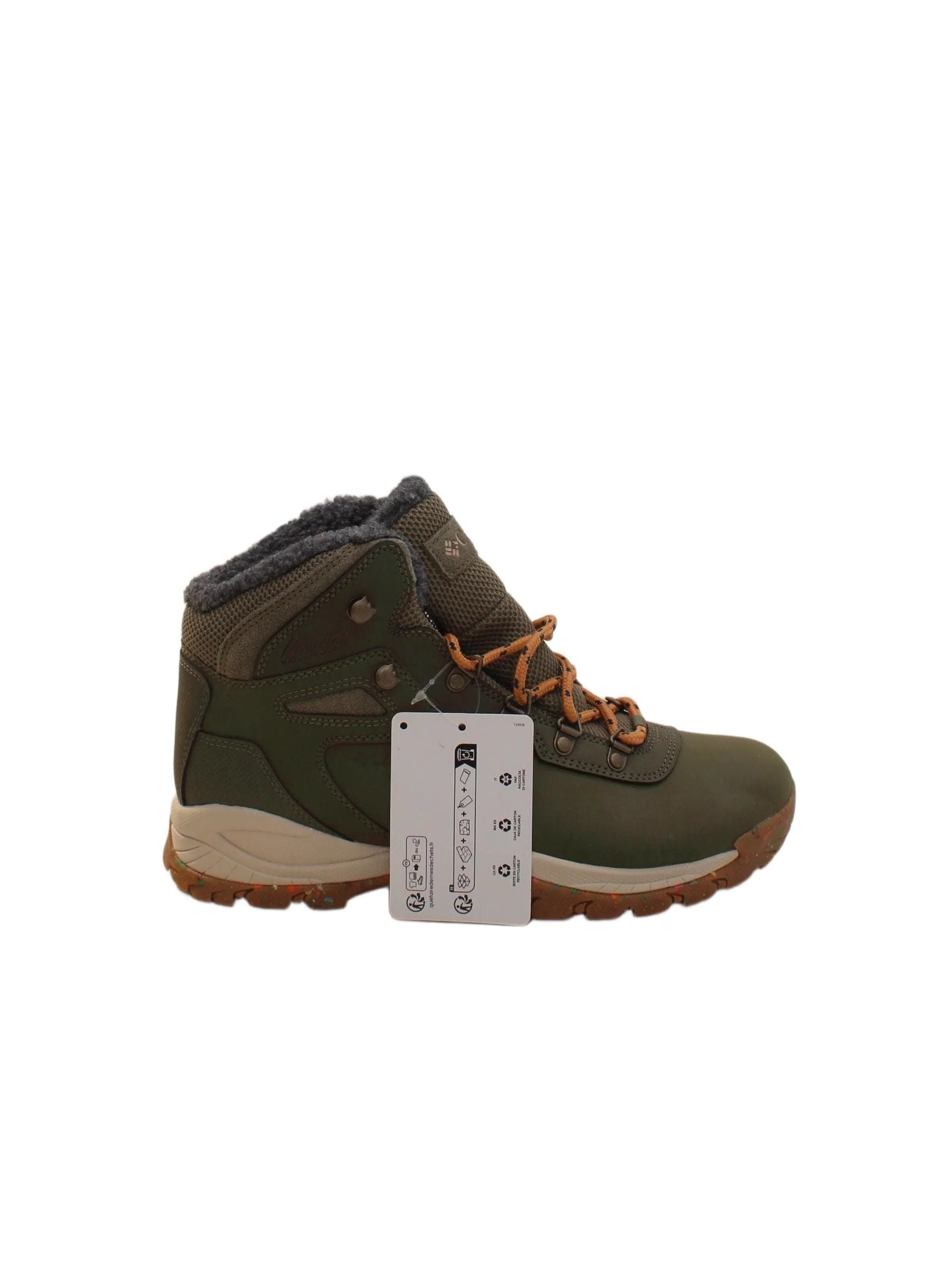 Columbia Men's Boots UK 7 Green Other with Faux Fur Combat