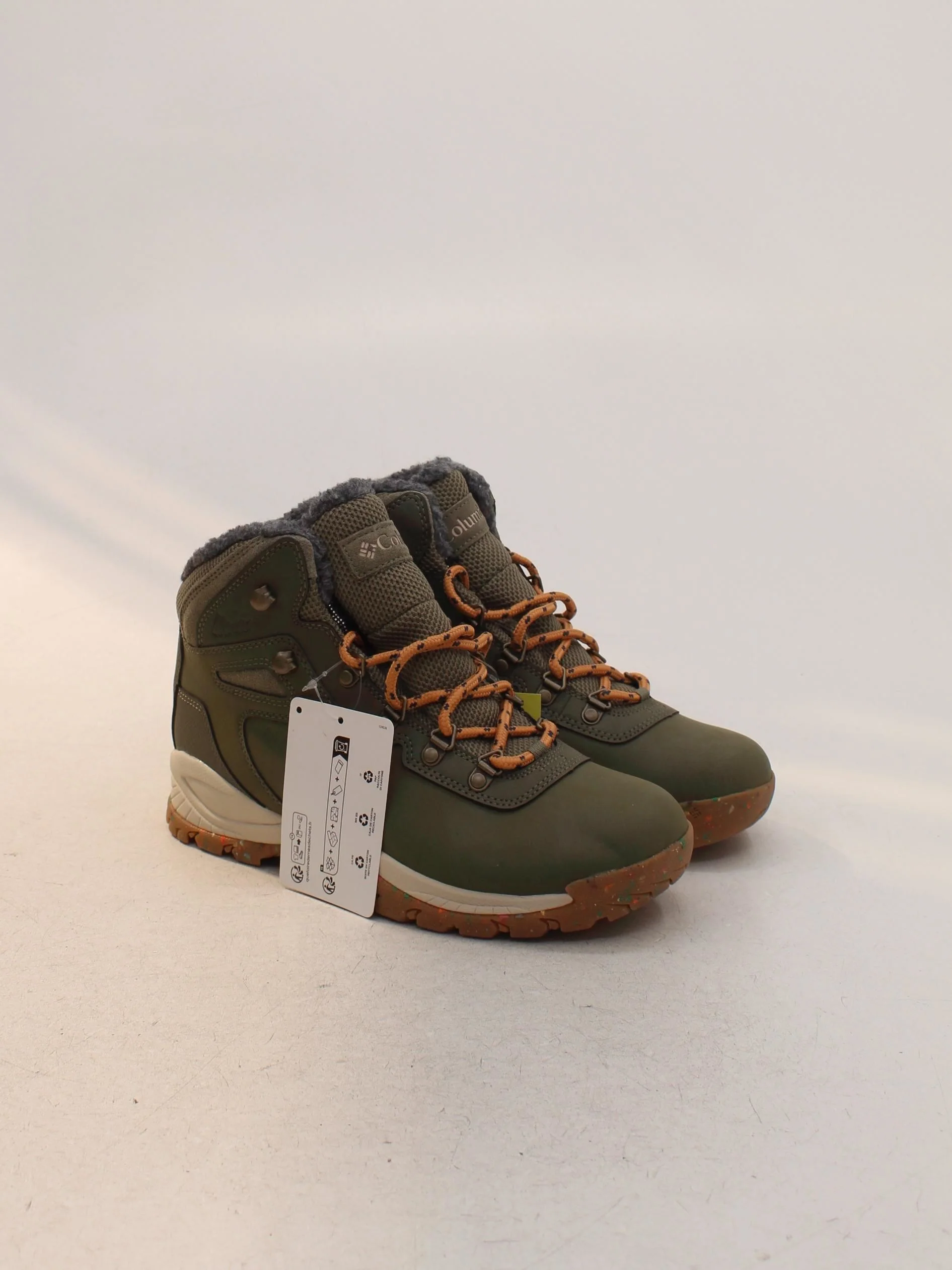 Columbia Men's Boots UK 7 Green Other with Faux Fur Combat - Image 4