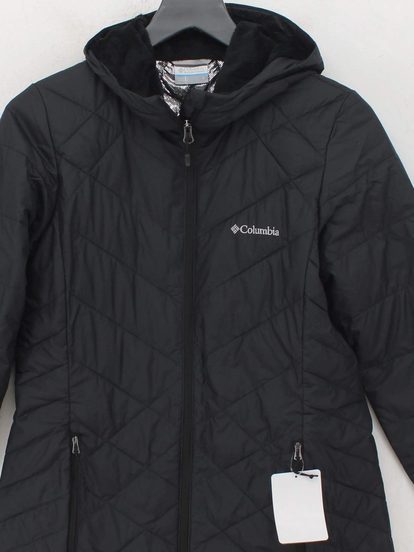 Columbia Women's Coat S Black 100% Polyester Quilted New with tags - Image 3