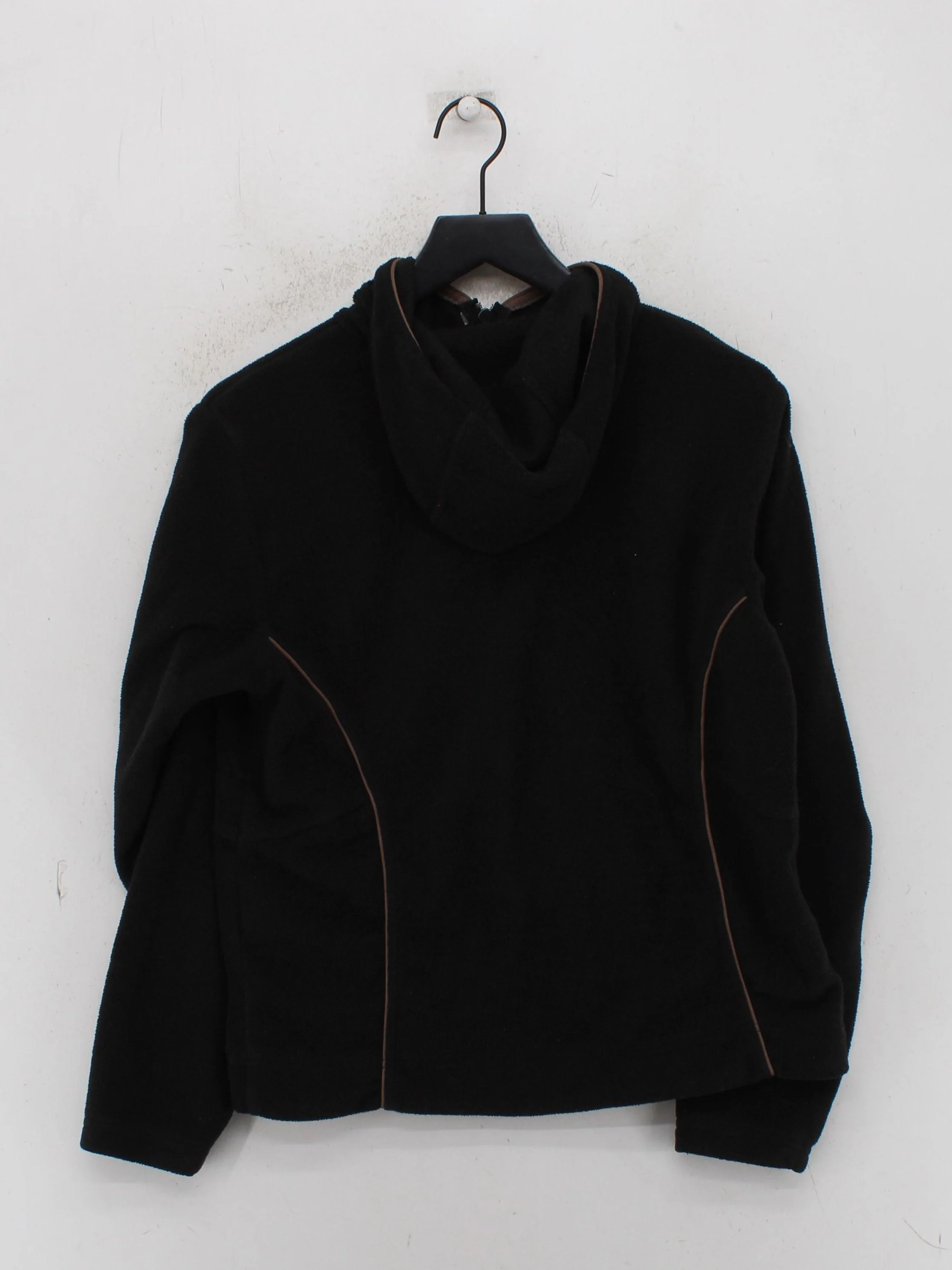 Columbia Women's Hoodie L Black Polyester with Nylon, Elastane Full Zip - Image 2