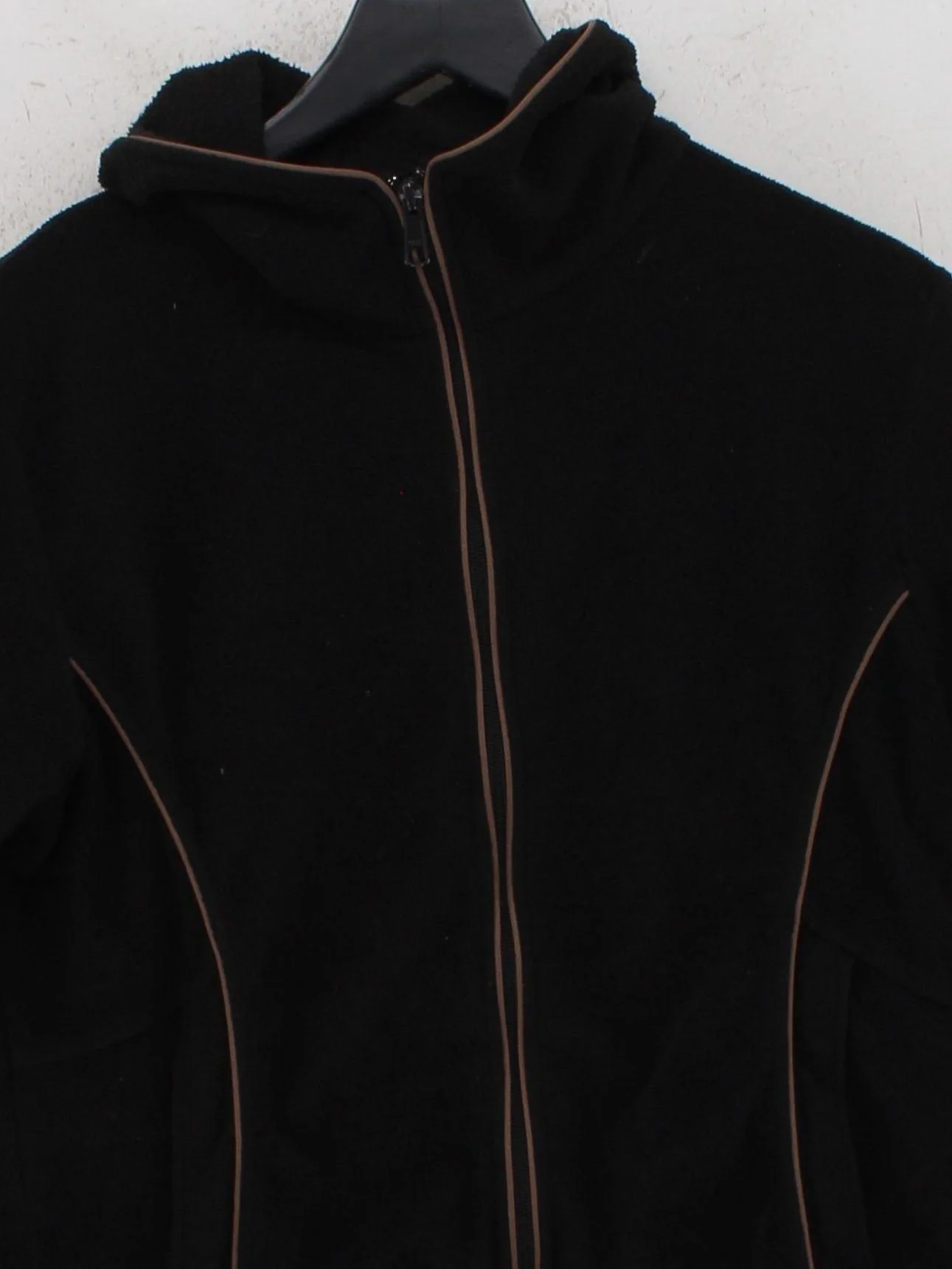 Columbia Women's Hoodie L Black Polyester with Nylon, Elastane Full Zip - Image 3