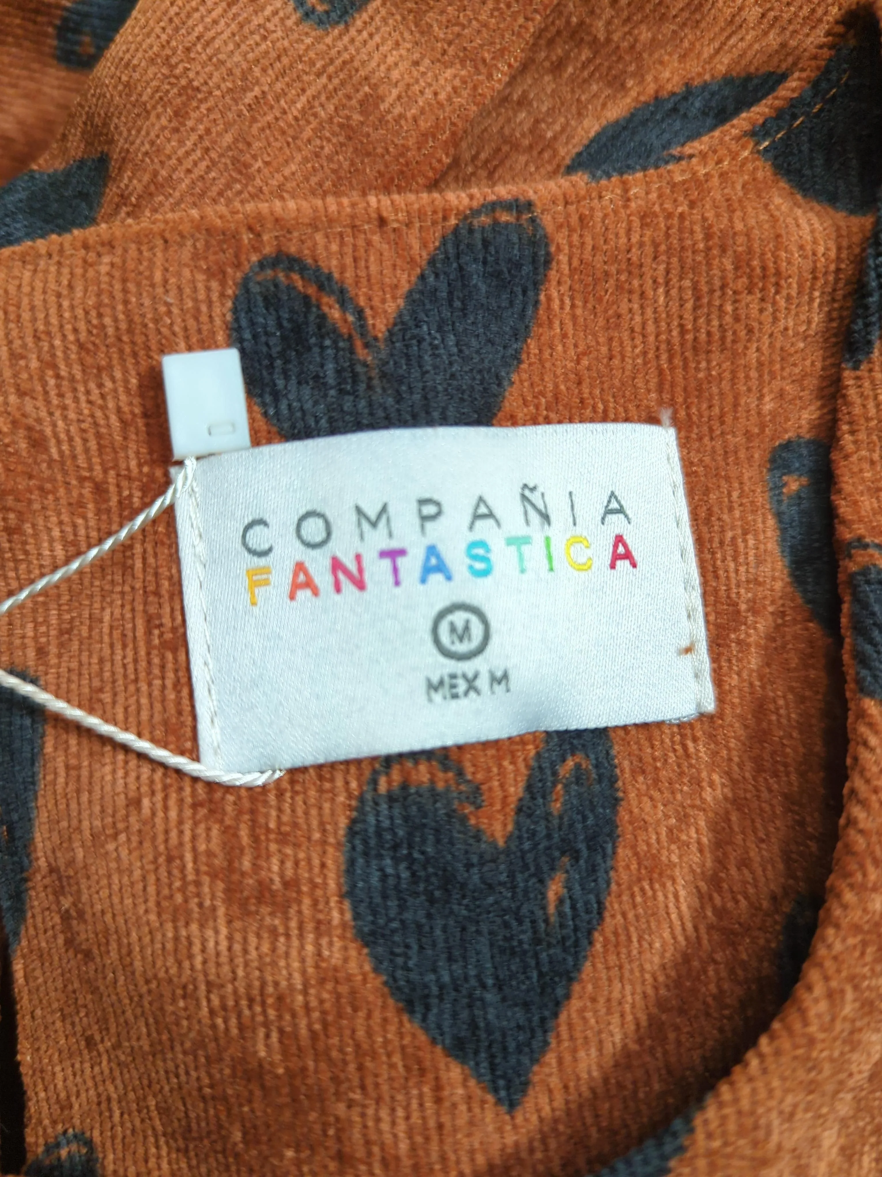 Compania Fantastica Women's Top M Brown 100% Polyester Basic - Image 5