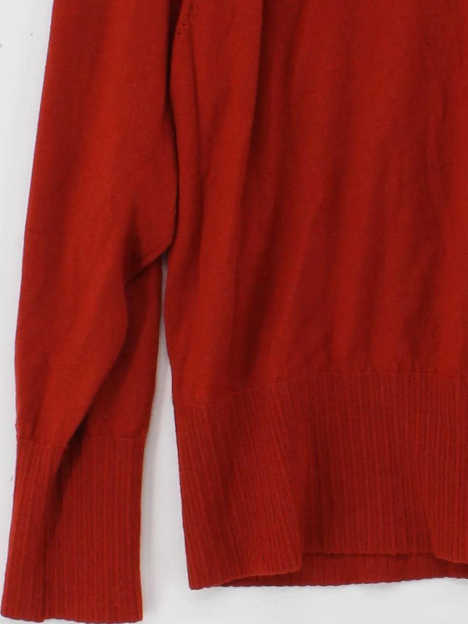 Comptoir Des Cotonniers Women's Jumper L Red 100% Wool Round Neck Pullover - Image 4