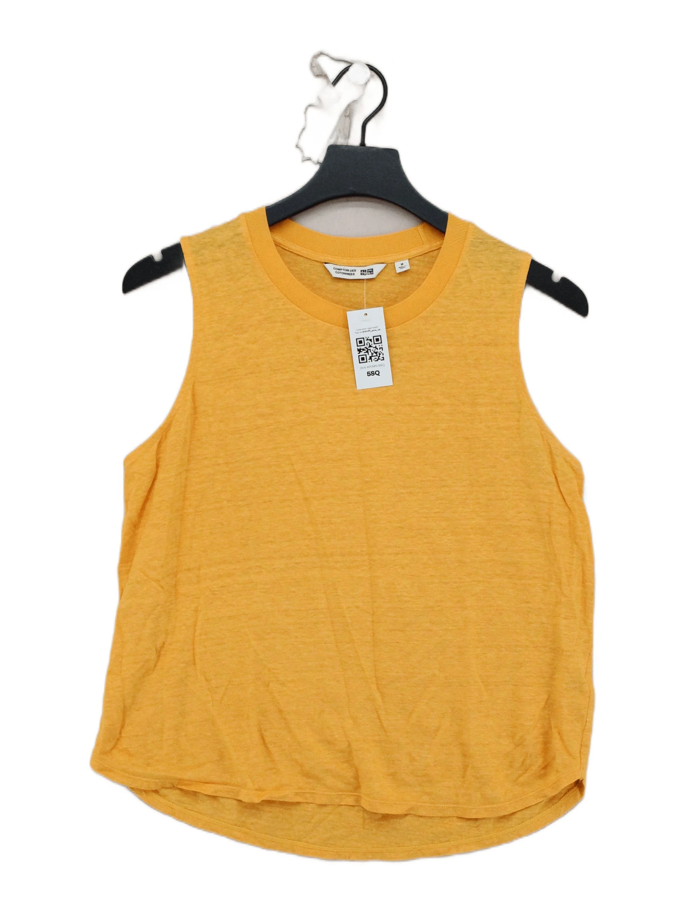 Comptoir Des Cotonniers Women's T-Shirt M Yellow 100% Other Basic