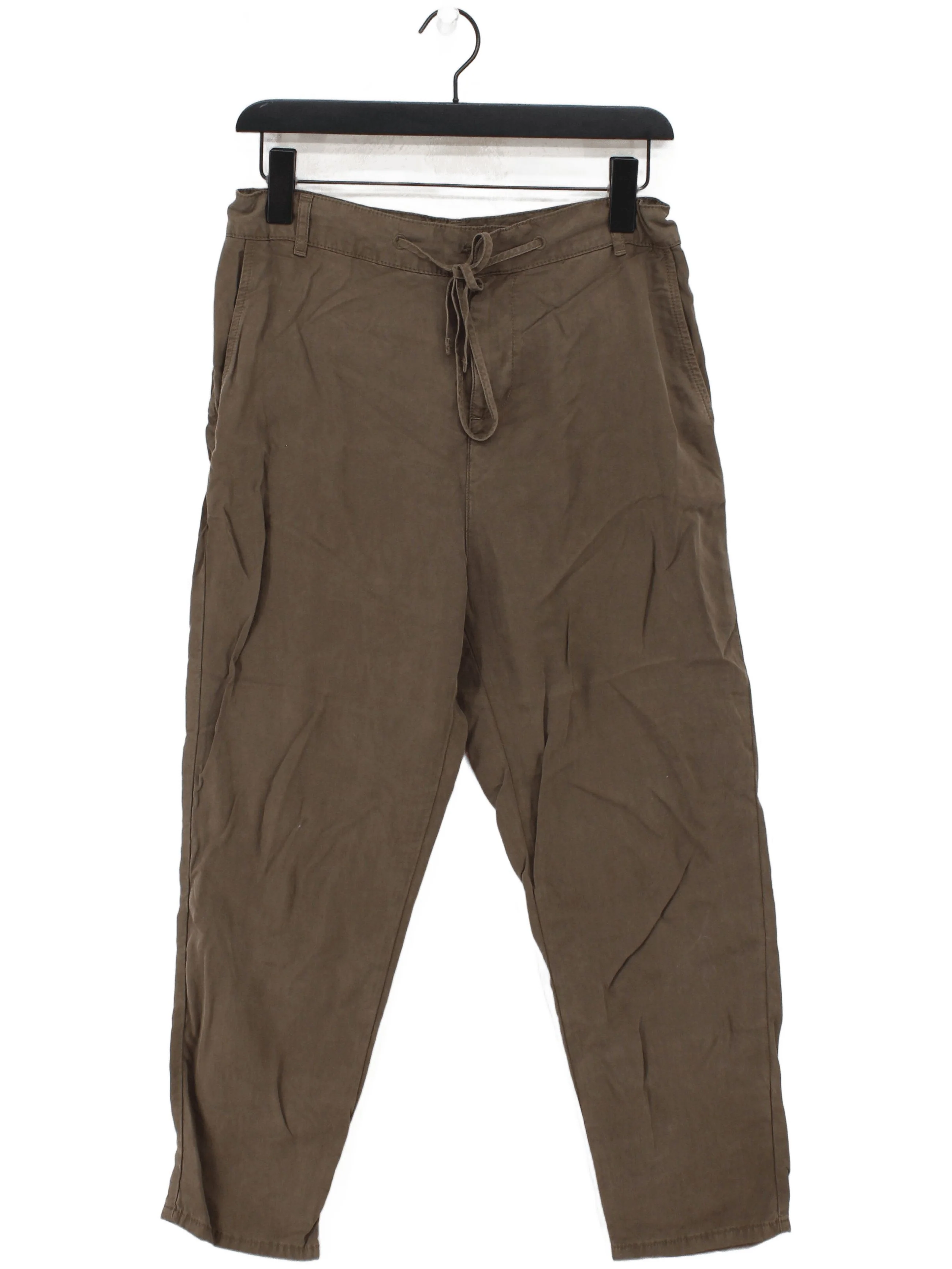 Comptoir Des Cotonniers Women's Trousers XS Brown 100% Lyocell Modal Chino