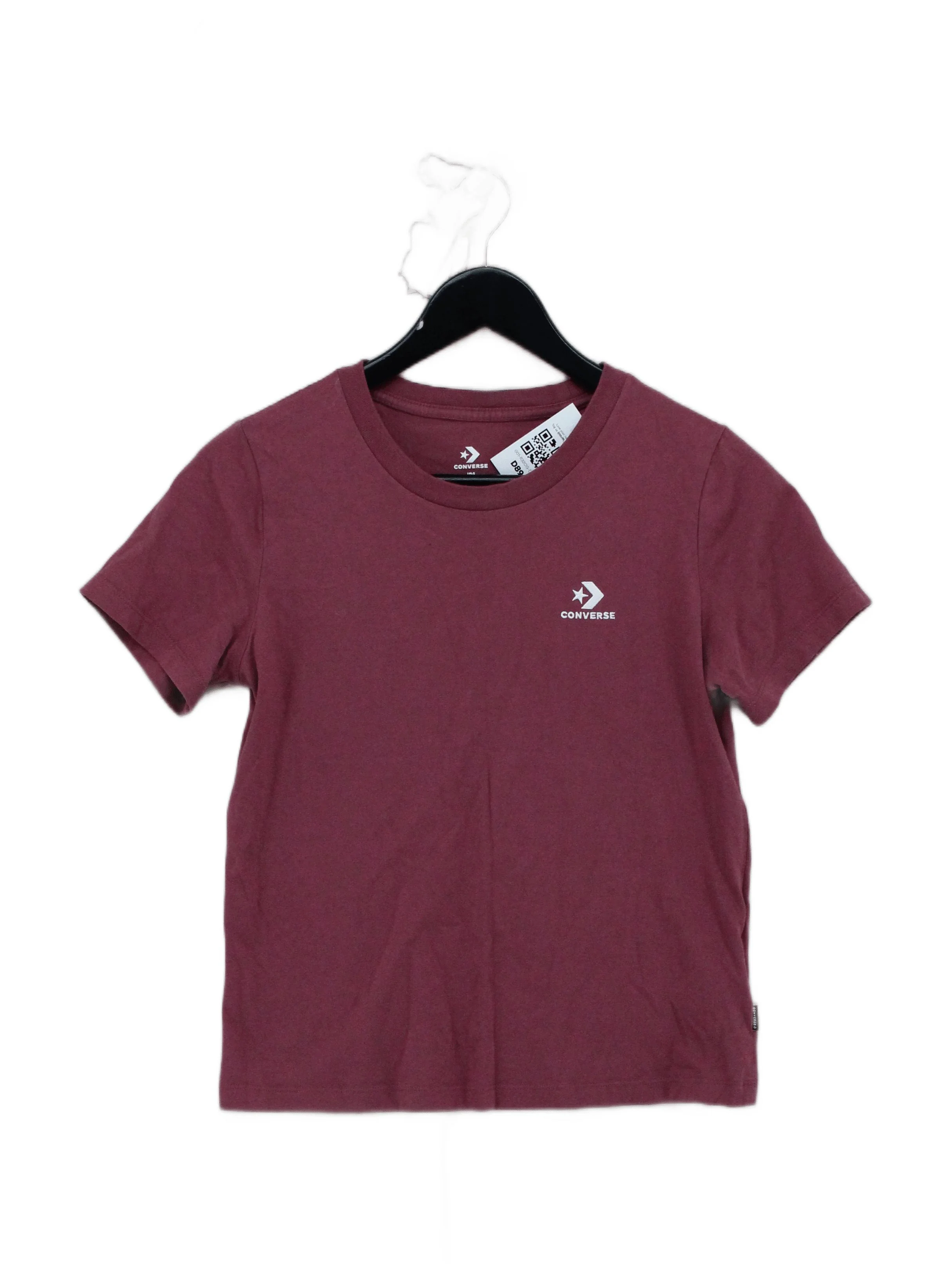 Converse Men's T-Shirt S Red 100% Cotton Basic
