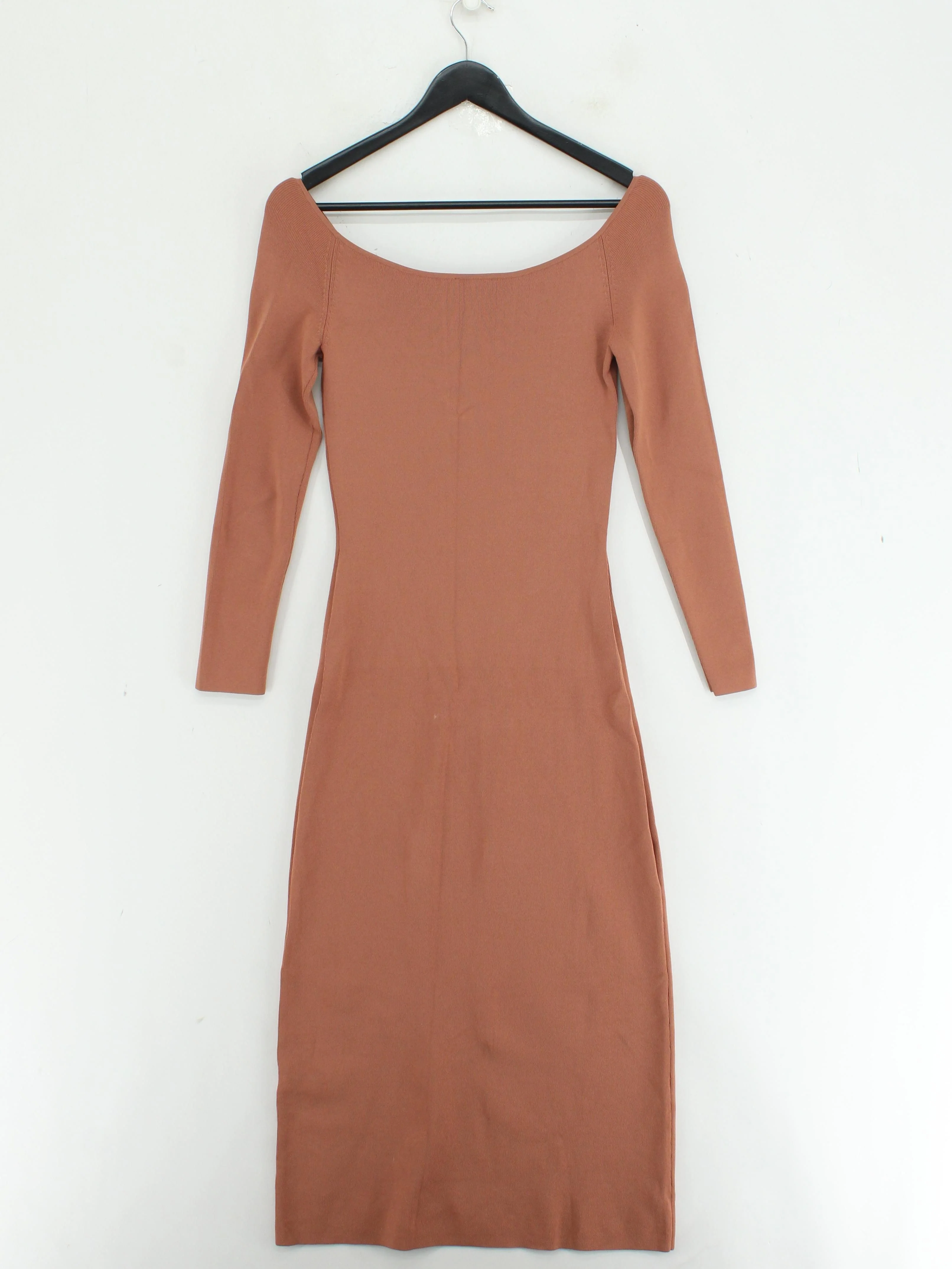 COS Bodycon Midi Dress XS in Tan - Image 2
