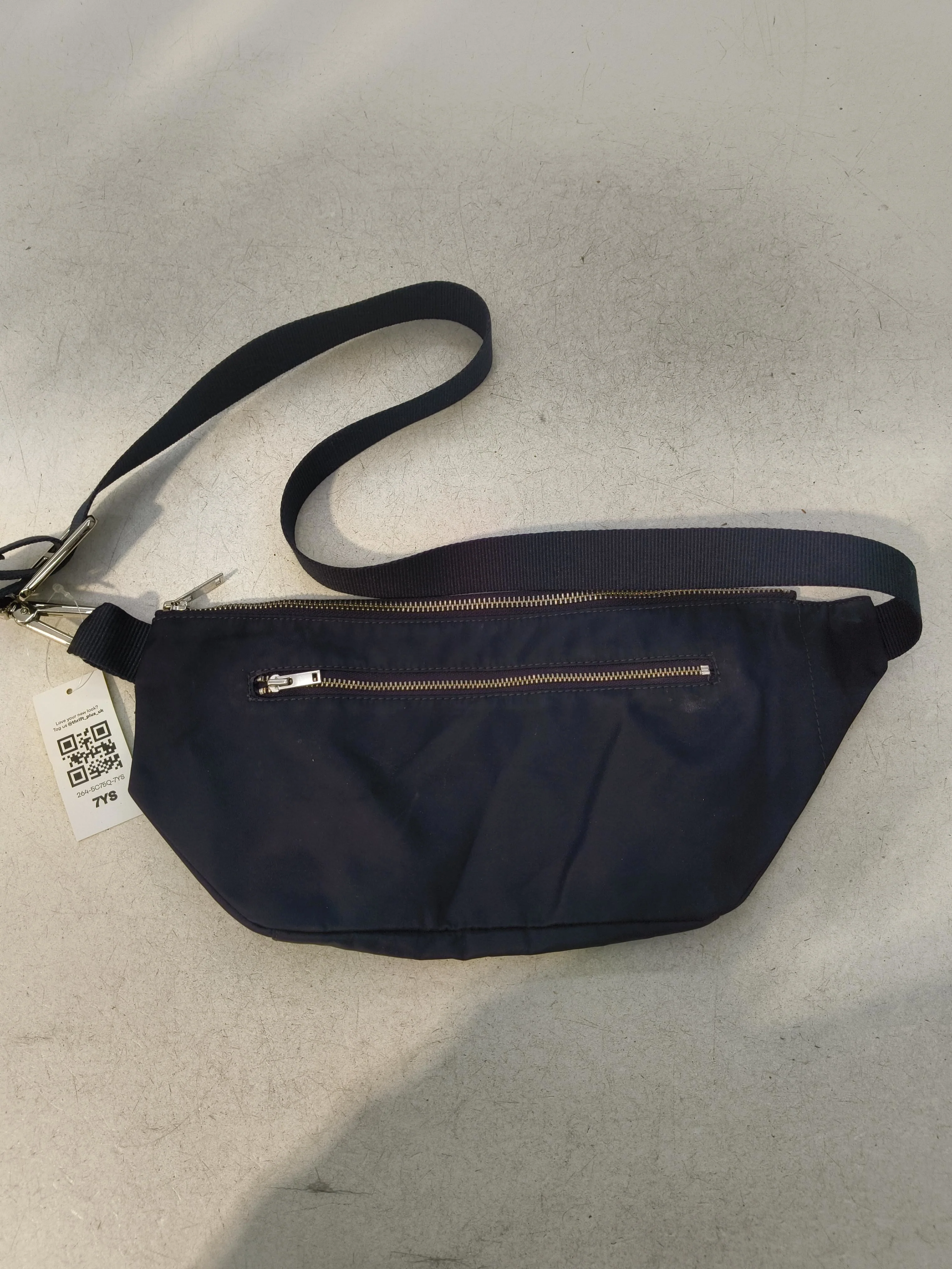 COS Men's Bag Blue Polyester with Cotton Belt Bag & Waist Pack - Image 2